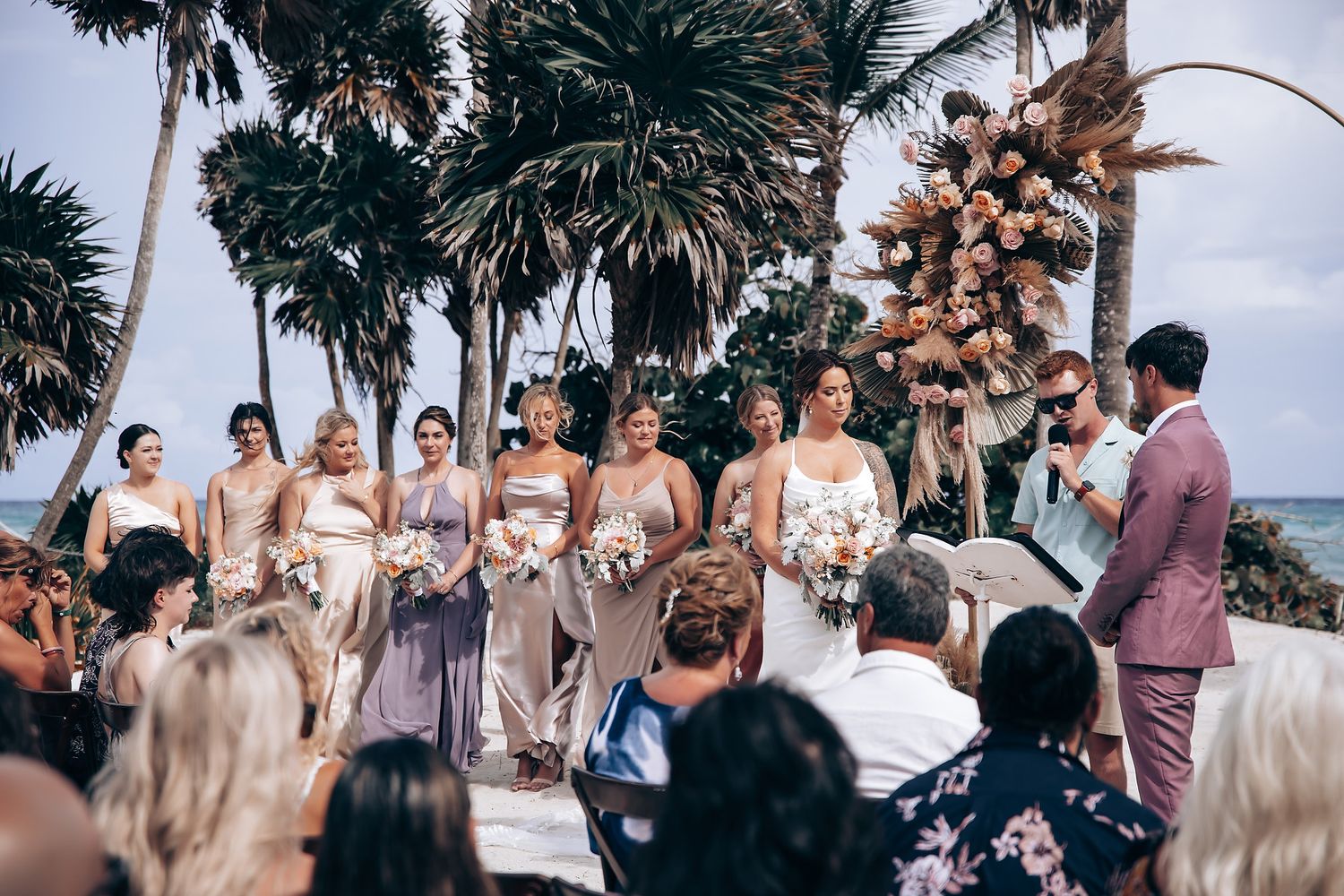 Elegant destination wedding photography at Bahia Principe Tulum
