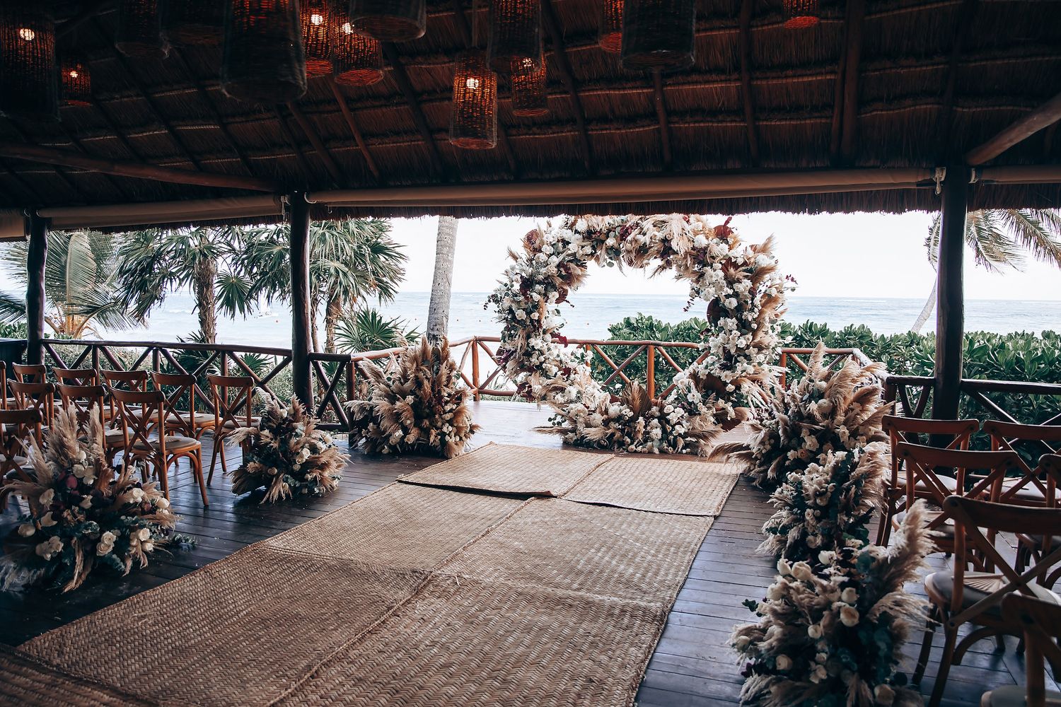 Dreams Tulum wedding photography at a beachfront ceremony in Riviera Maya