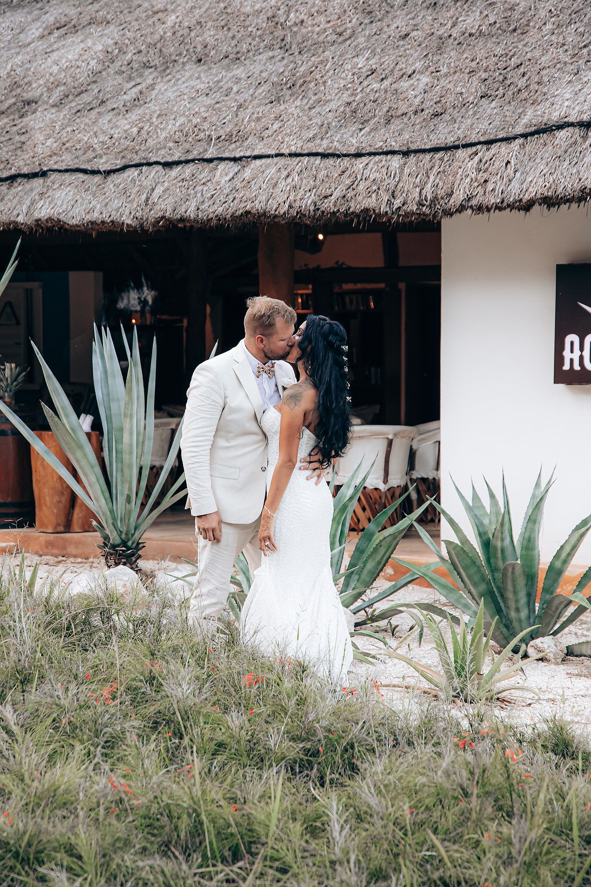 Mahekal Beach lush garden wedding photography Riviera Maya