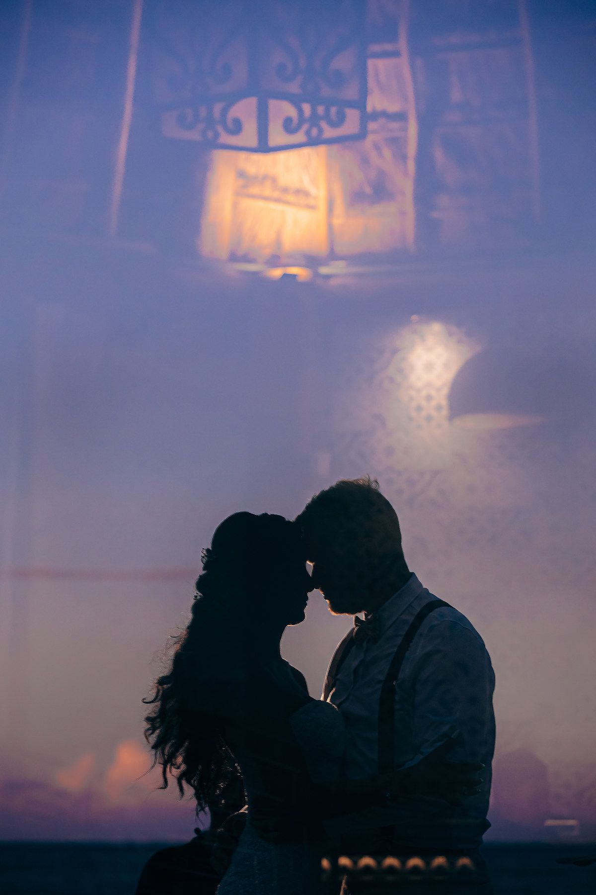 Sunset garden wedding photos at Mahekal Beach Resort