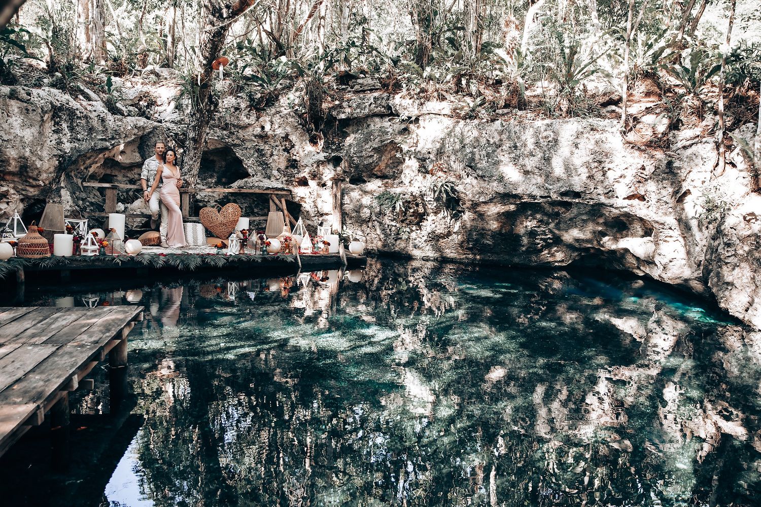 Intimate Mayan Marriage Proposal in a Hidden Tulum Cenote