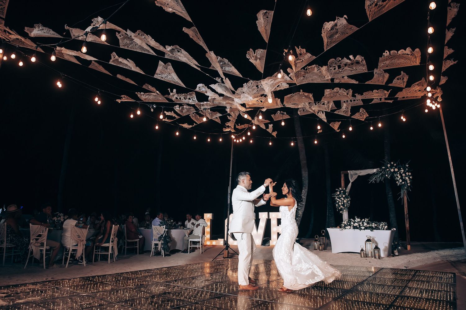 Romantic Riviera Maya wedding photography Barcelo Hotel