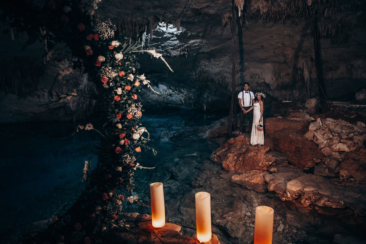 Cenote Taak Bi Ha wedding photographers capturing emotional moments