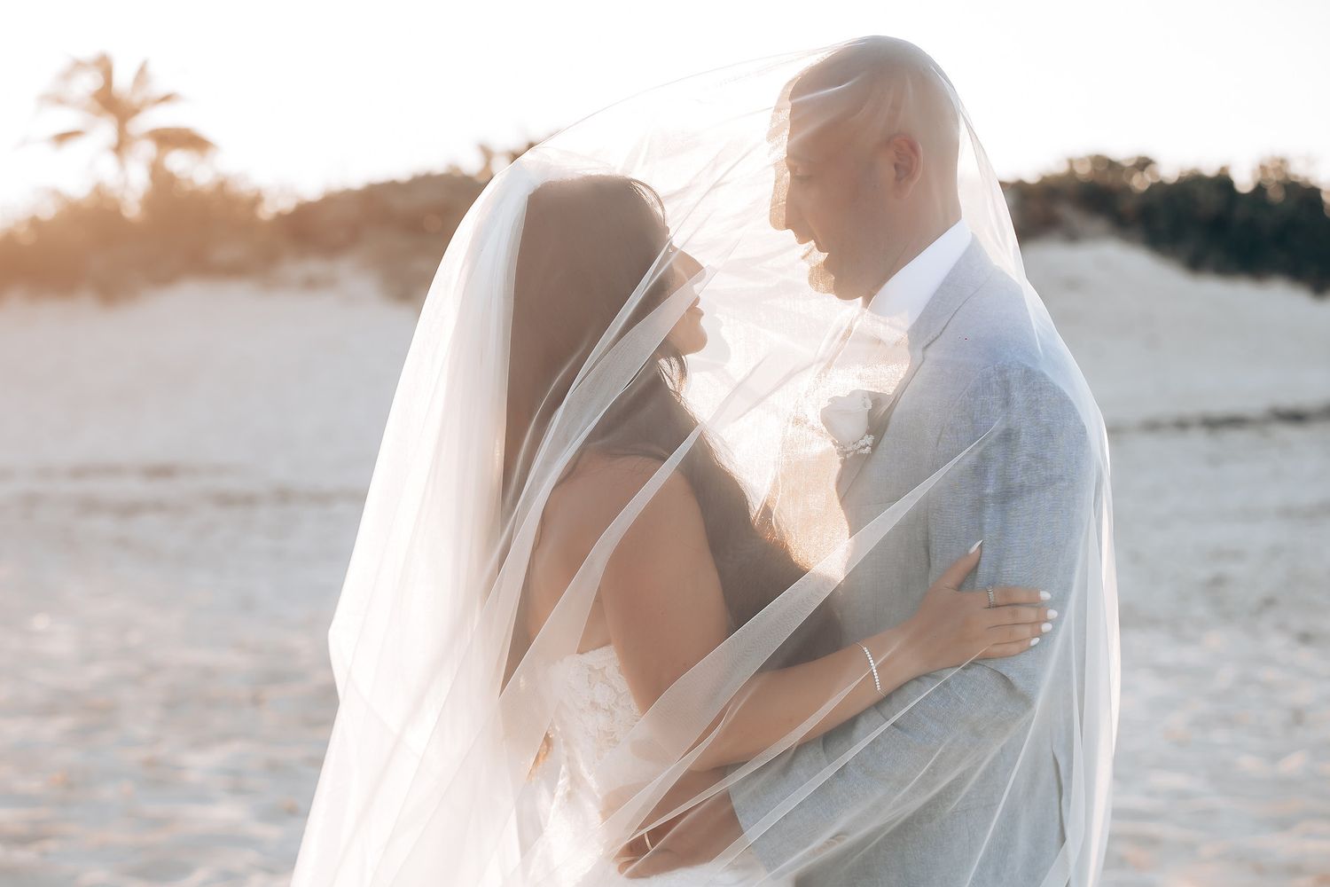 Caribbean beach wedding photos Grand Palladium Costa Mujeres Cancun