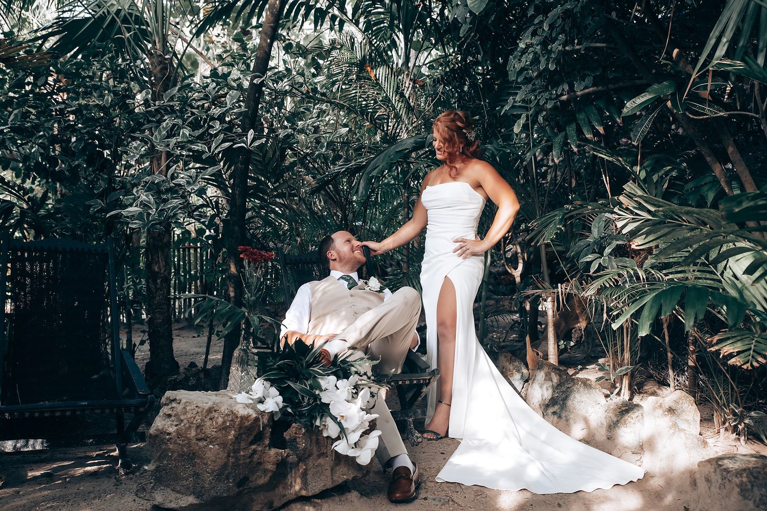 Tropical destination wedding at NEST Tulum in Tulum Mexico