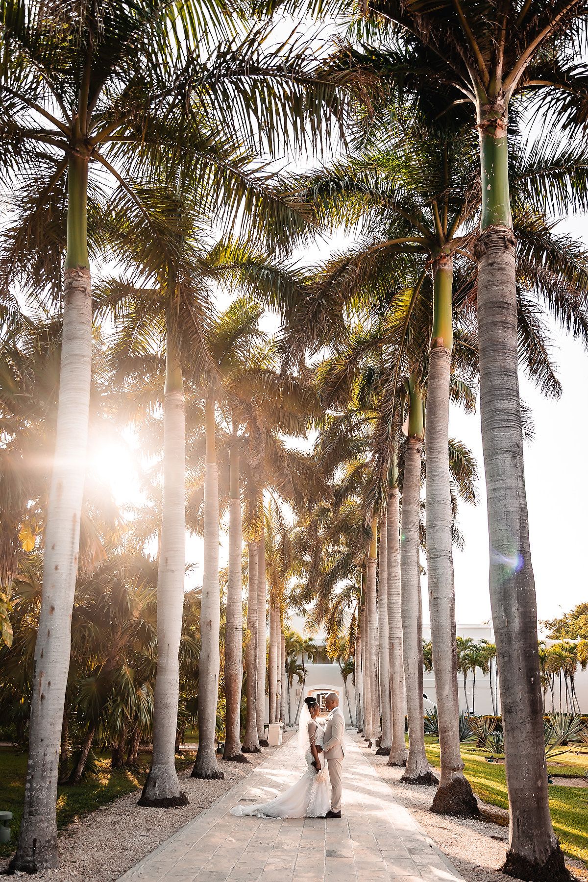 Bride portrait during a Dreams Tulum destination wedding in Mexico