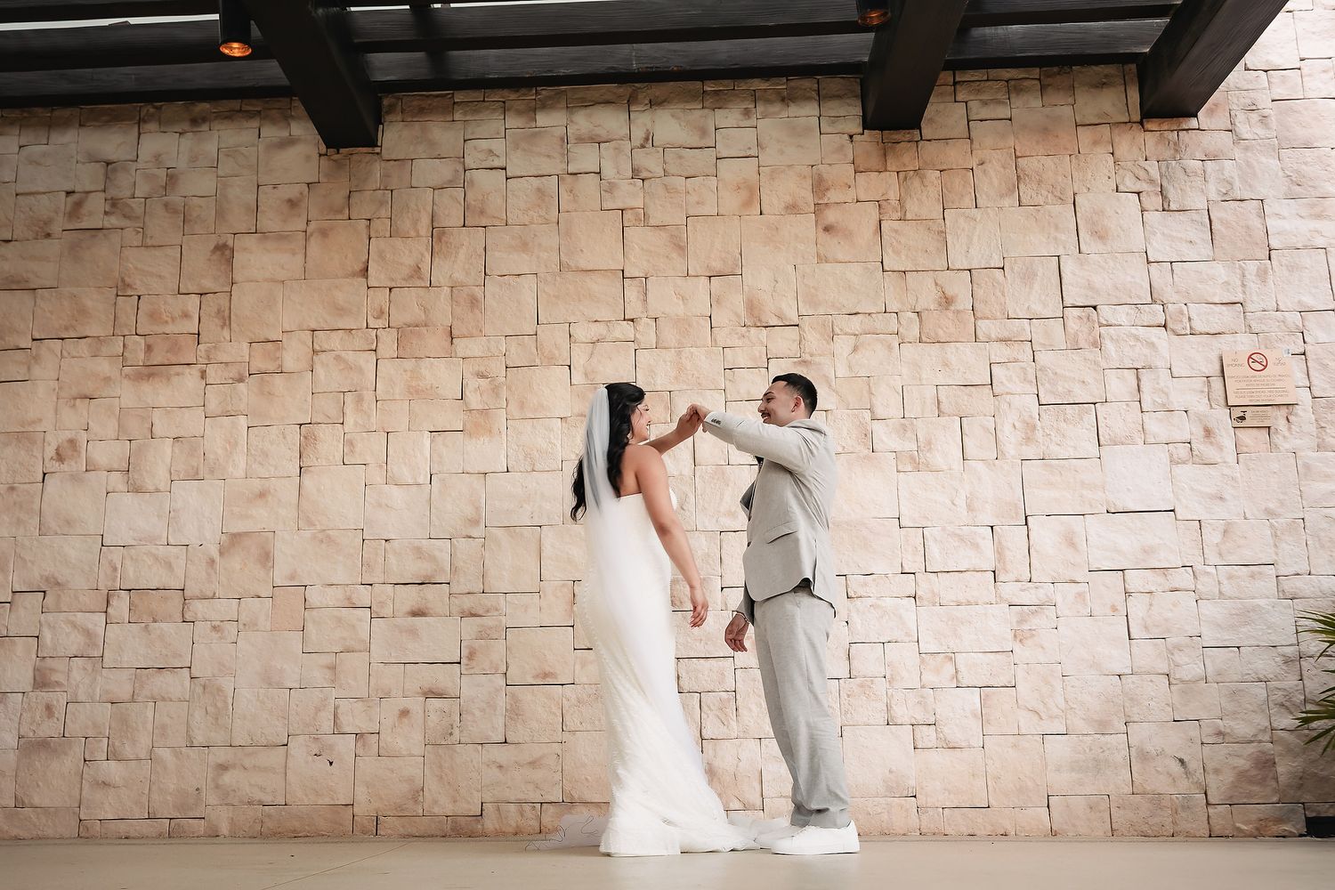 Bride portrait during Dreams Playa Mujeres destination wedding Cancun