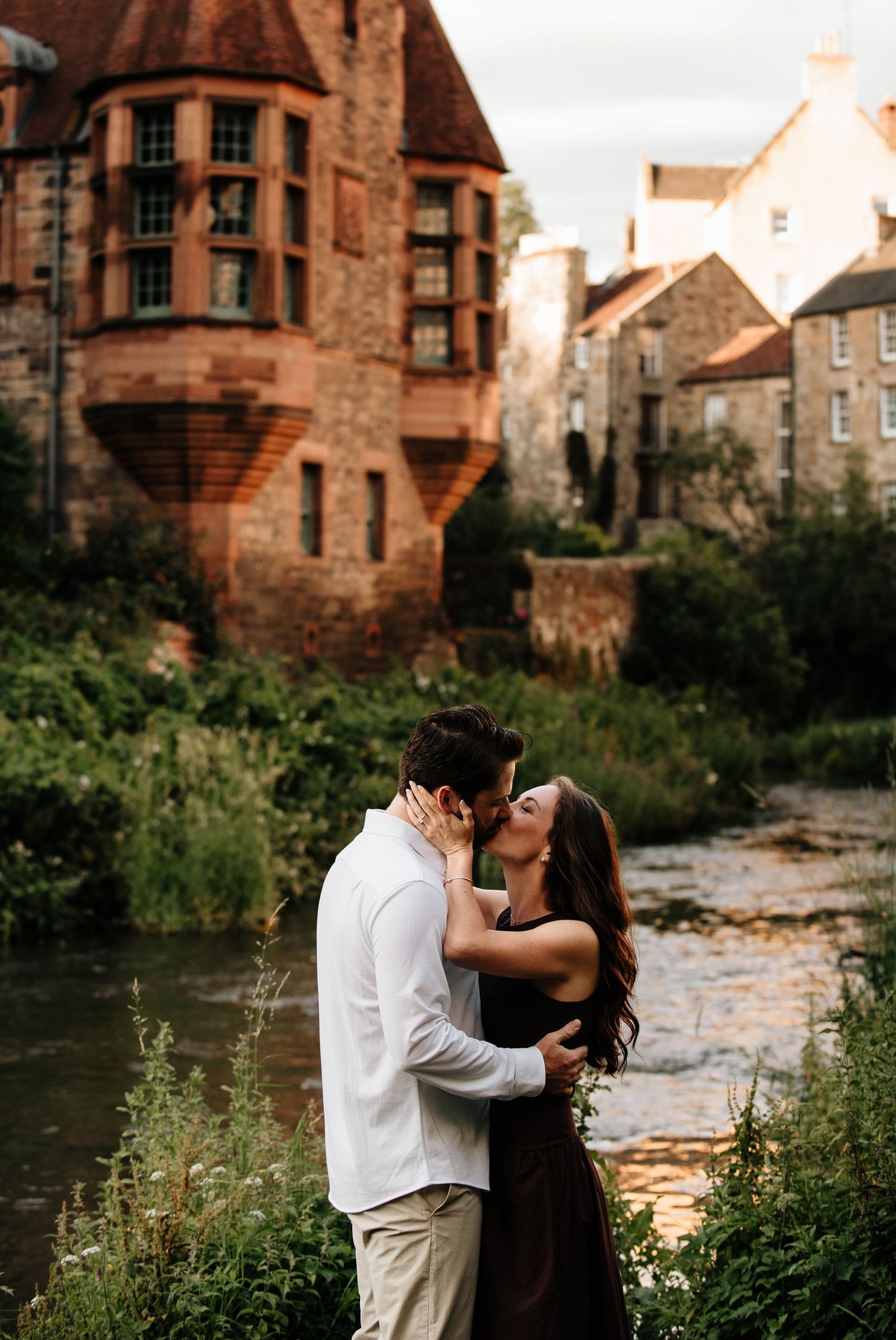 Romantic sequence of intimate moments captured by the Water of Leith in Edinburgh.
