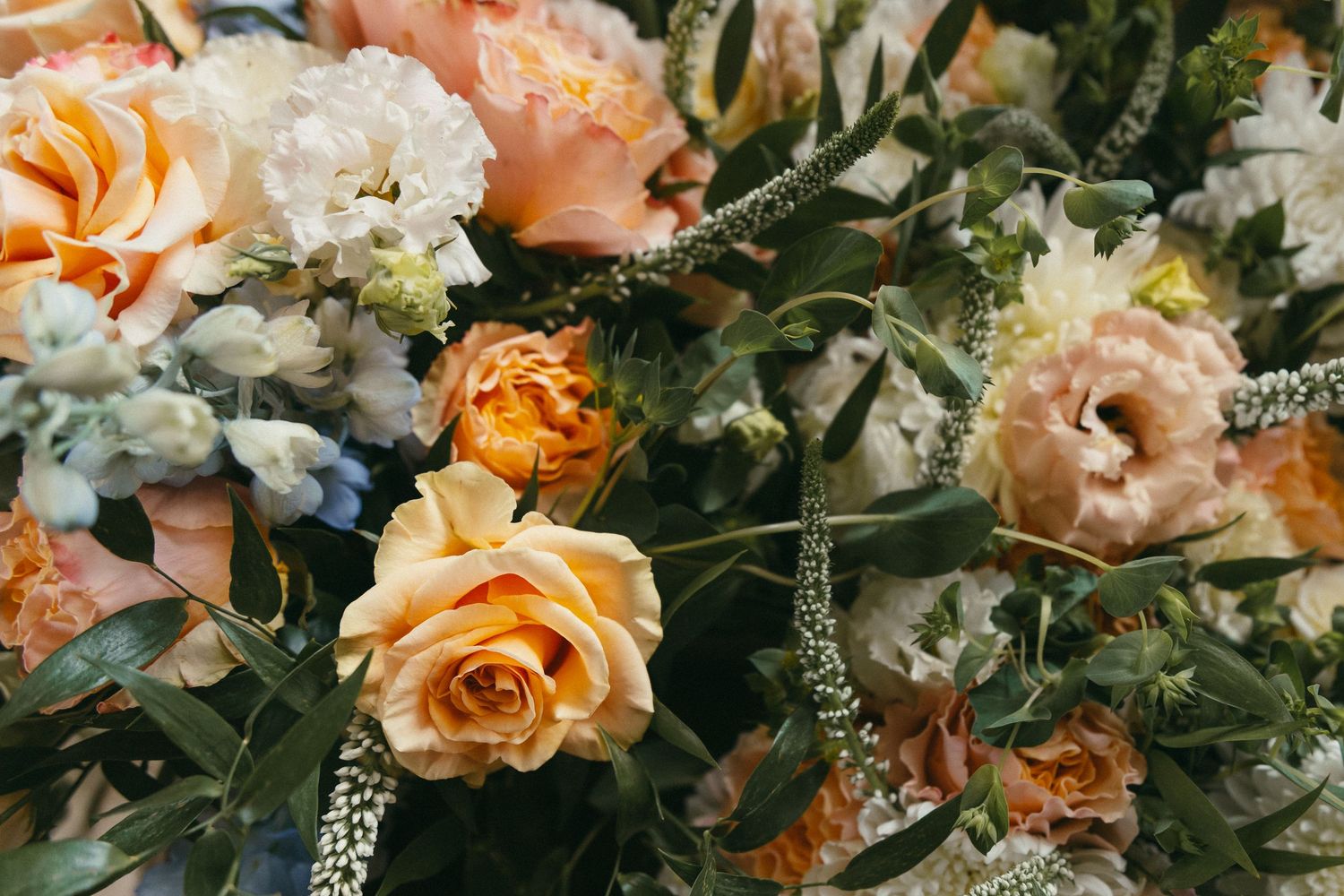 Bridal bouquet close up in Hermitage Pennsylvania by Gypsy Lens Photography. Moody, vintage, documentary wedding photographer.