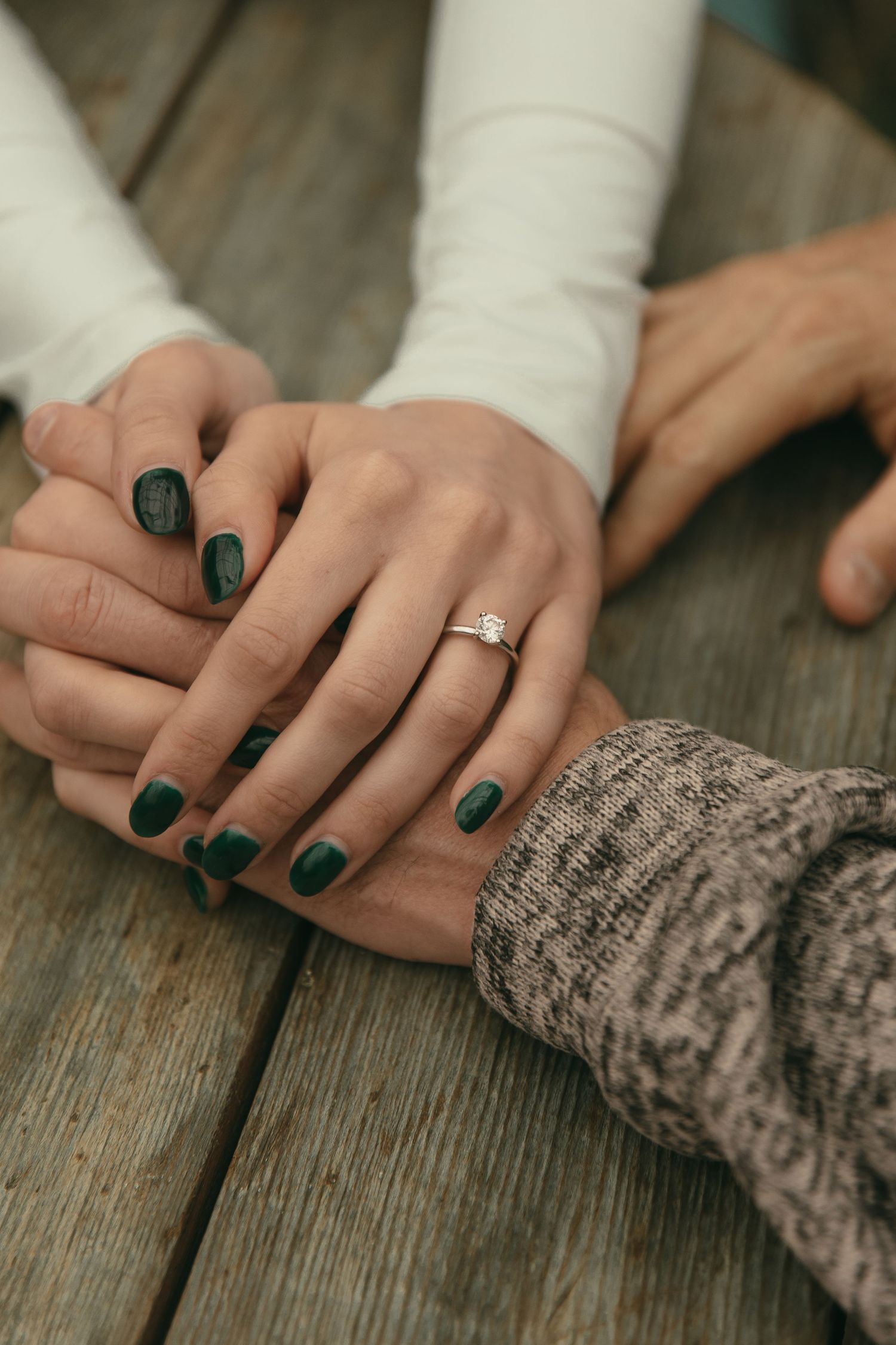Close up wedding ring at greenhouse in Cleveland Ohio by Gypsy Lens Photography. Moody, filmy, vintage, documentary wedding photography