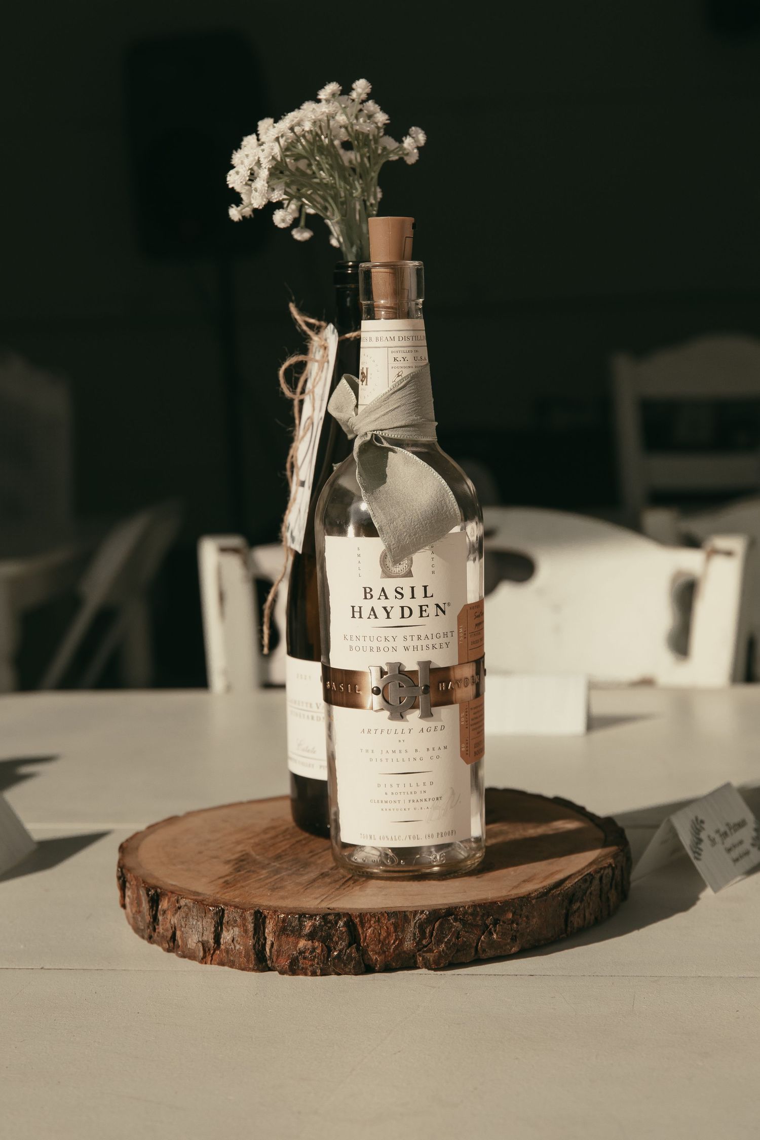 Decorations at wedding reception in Cleveland Ohio by Gypsy Lens Photography. Moody, vintage, documentary wedding photography.
