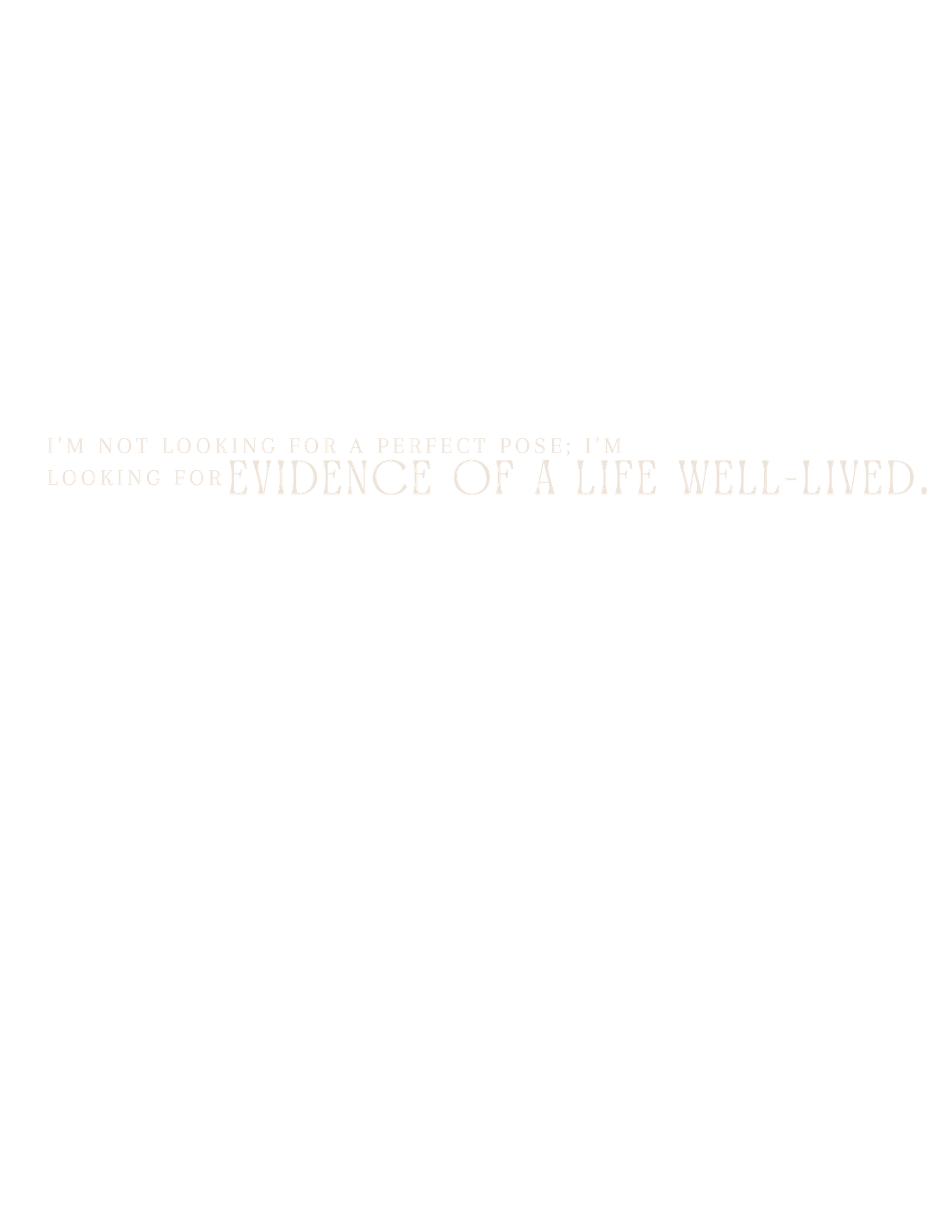 Custom vintage brand graphic of personal quote for Gypsy Lens Photography, Northeast Ohio documentary wedding and elopement photography.