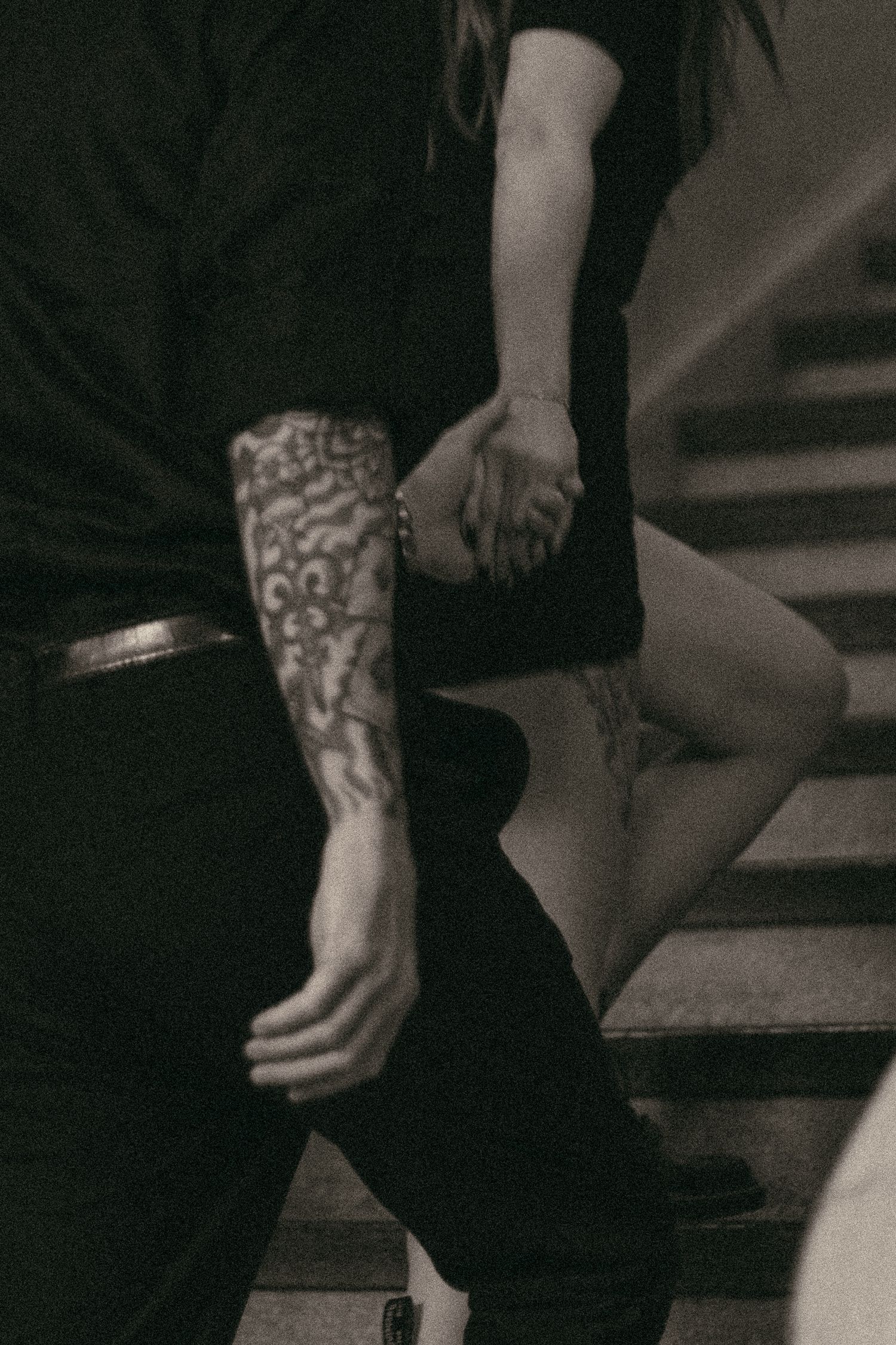Engaged couple at library in Cleveland Ohio by Gypsy Lens Photography. Moody, filmy, vintage, documentary wedding photography