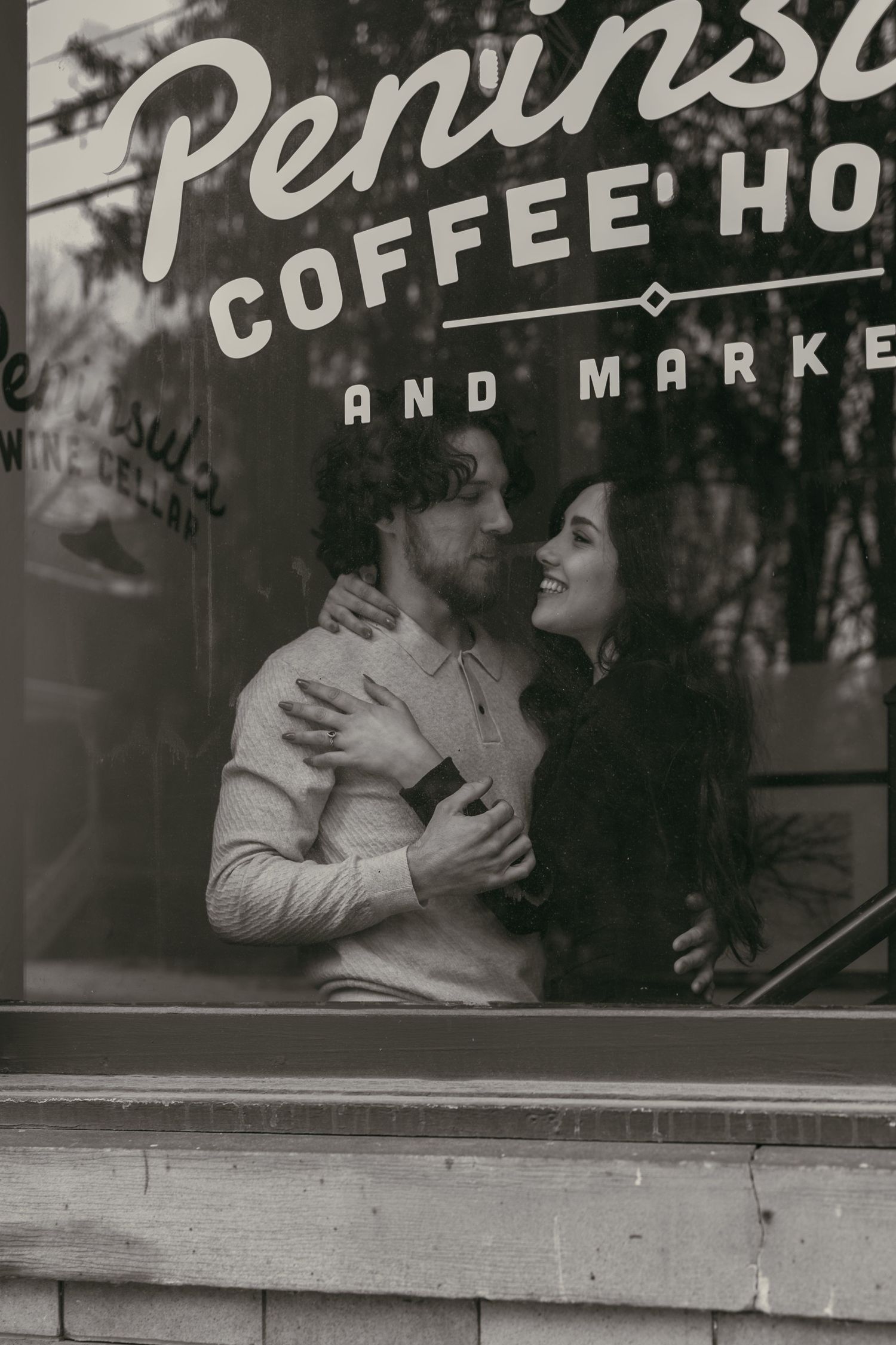 Engaged couple sharing a moment in Cuyahoga Valley National Park Ohio taken by Gypsy Lens Photography, a documentary wedding storyteller
