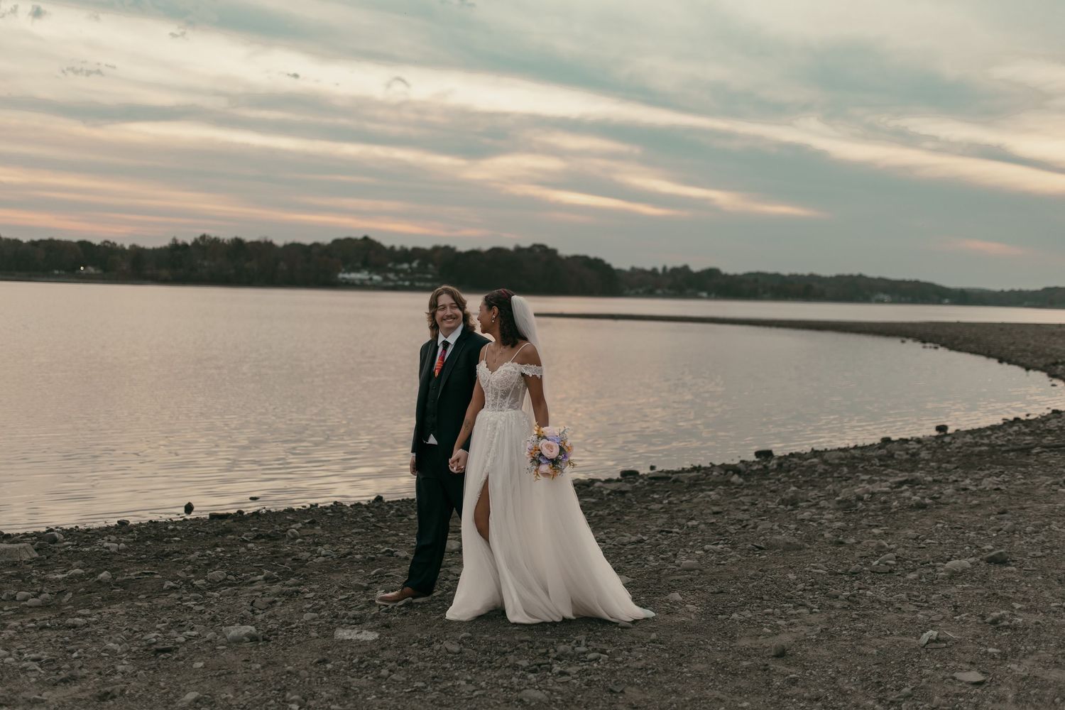 Scenic cinematic wedding bridal portraits in Cleveland Ohio by Gypsy Lens Photography. Moody, vintage, documentary wedding photography.