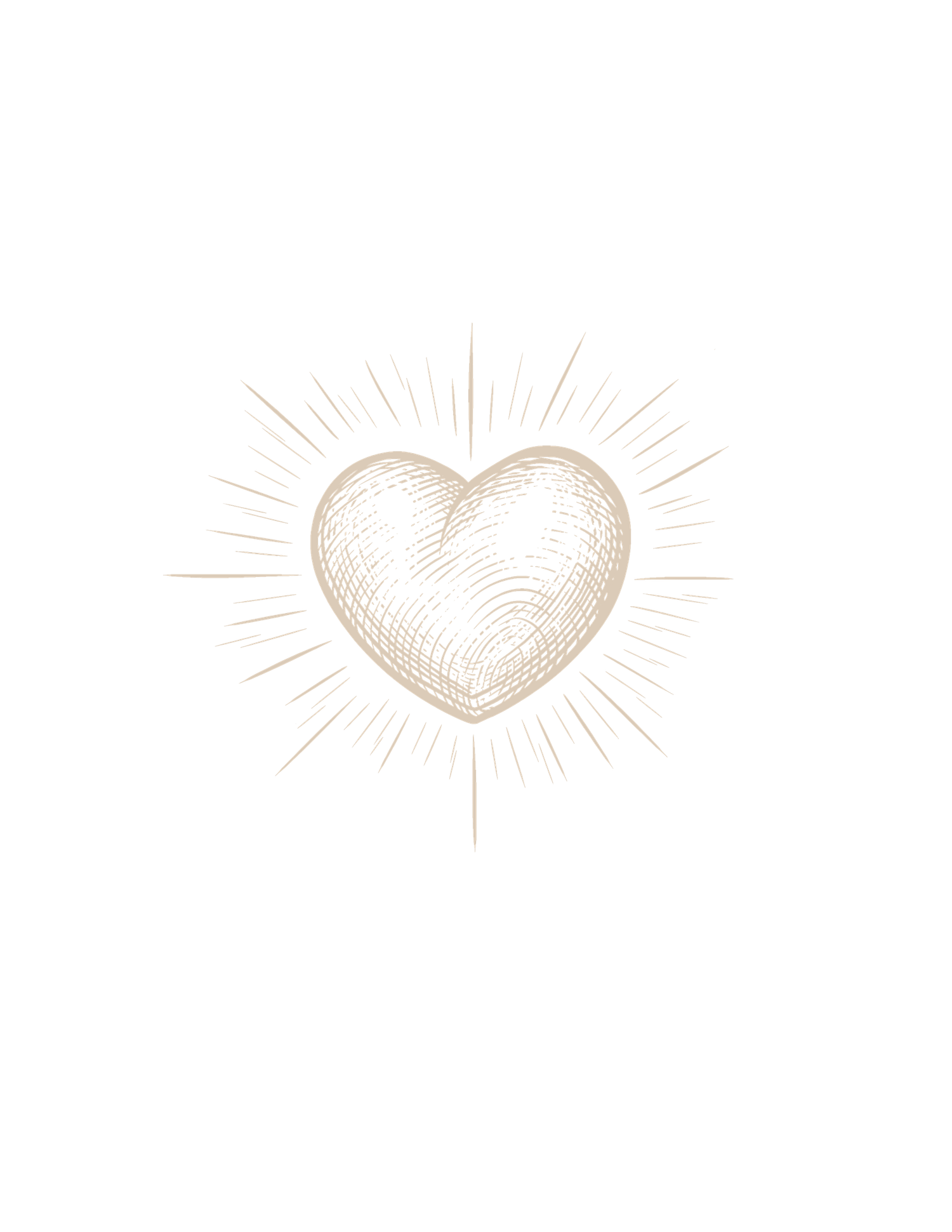 Custom vintage brand graphic of heart for Gypsy Lens Photography, a Northeast Ohio documentary wedding and elopement storyteller.