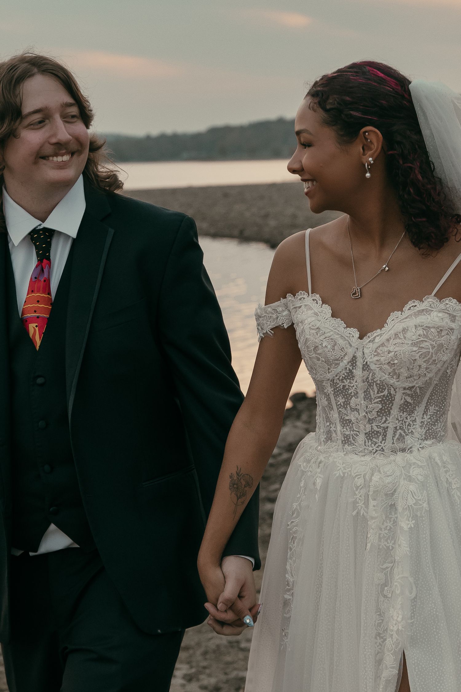 Scenic cinematic wedding bridal portraits in Cleveland Ohio by Gypsy Lens Photography. Moody, vintage, documentary wedding photography.