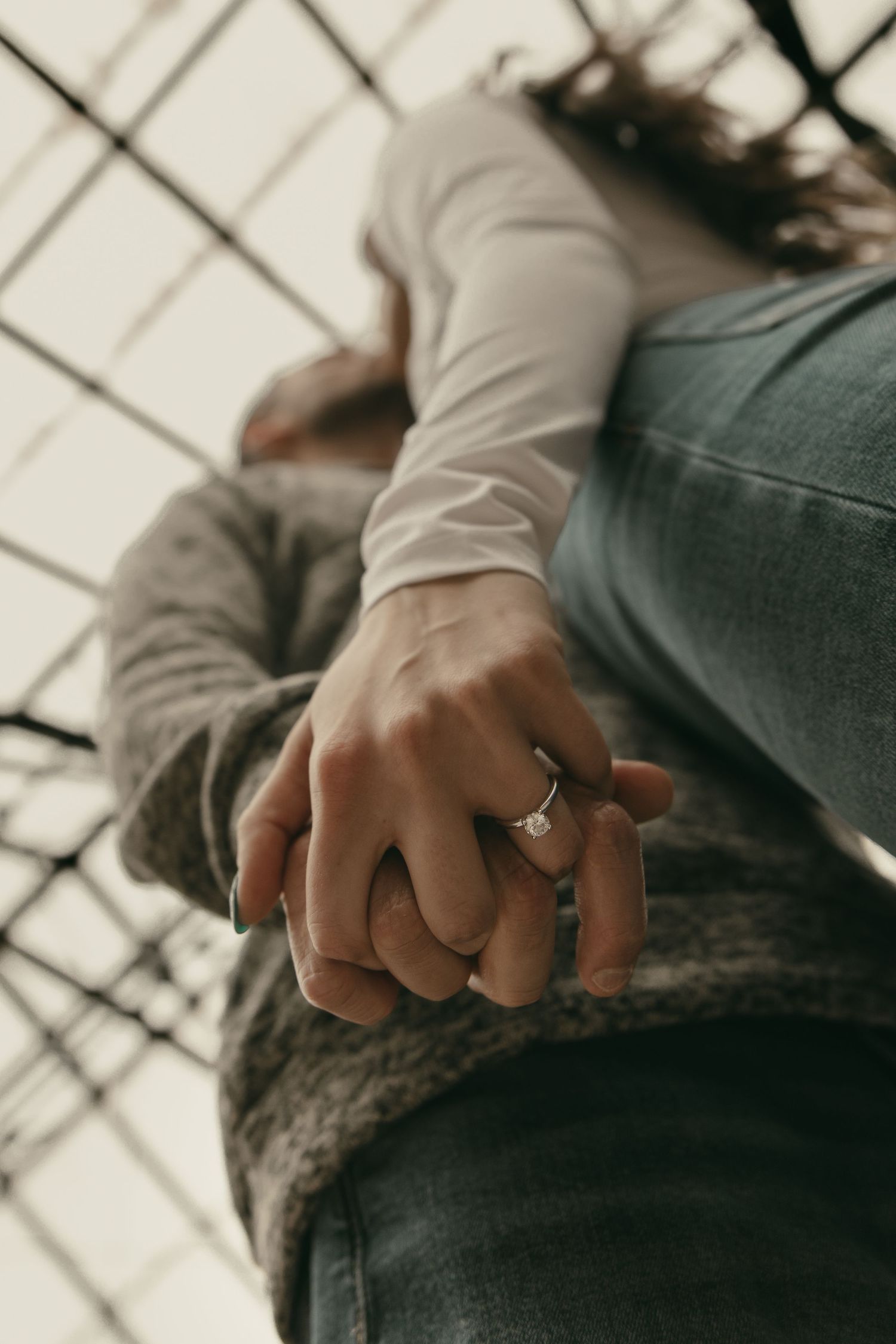 Close up wedding ring at greenhouse in Cleveland Ohio by Gypsy Lens Photography. Moody, filmy, vintage, documentary wedding photography
