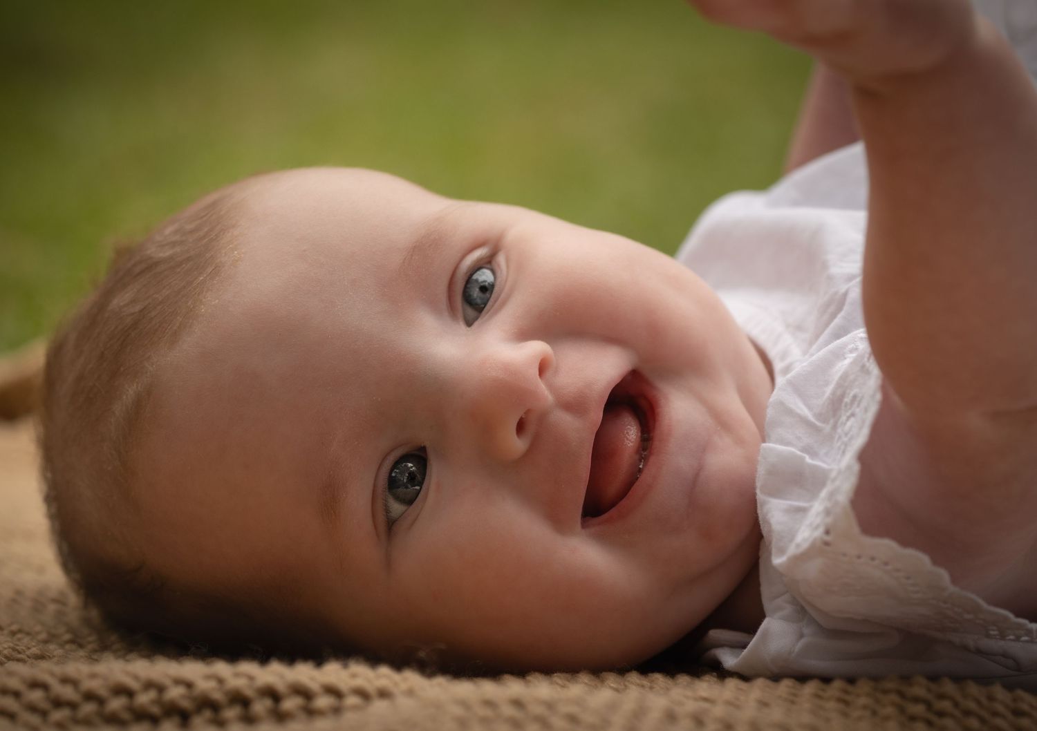 Close-up portrait series showing gentle expressions and soft details.