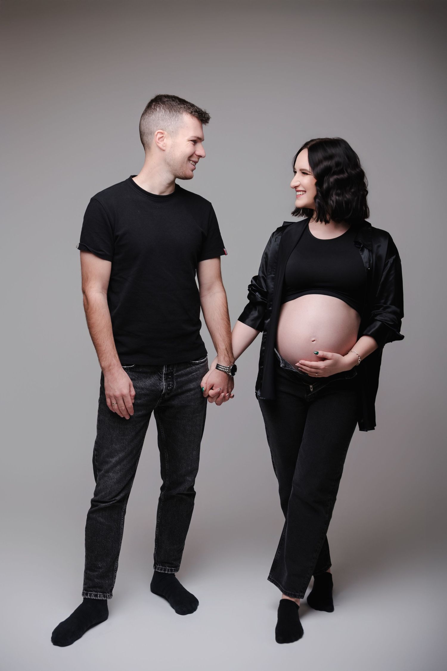 Stúdiós kismama fotózás Bicske