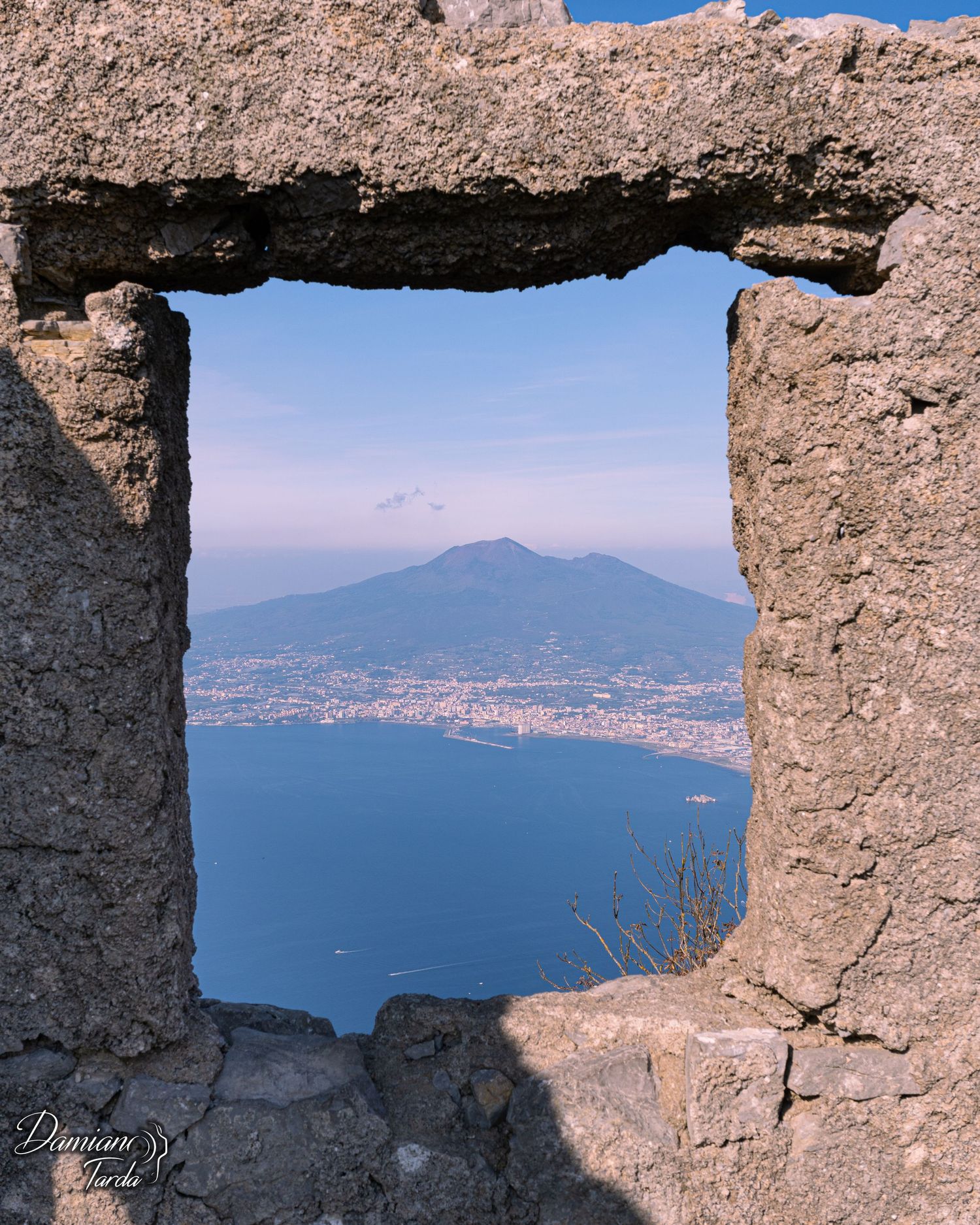 Fotografia paesaggistica da monte Faito, castellammare di stabia in Campania, Vesuvio