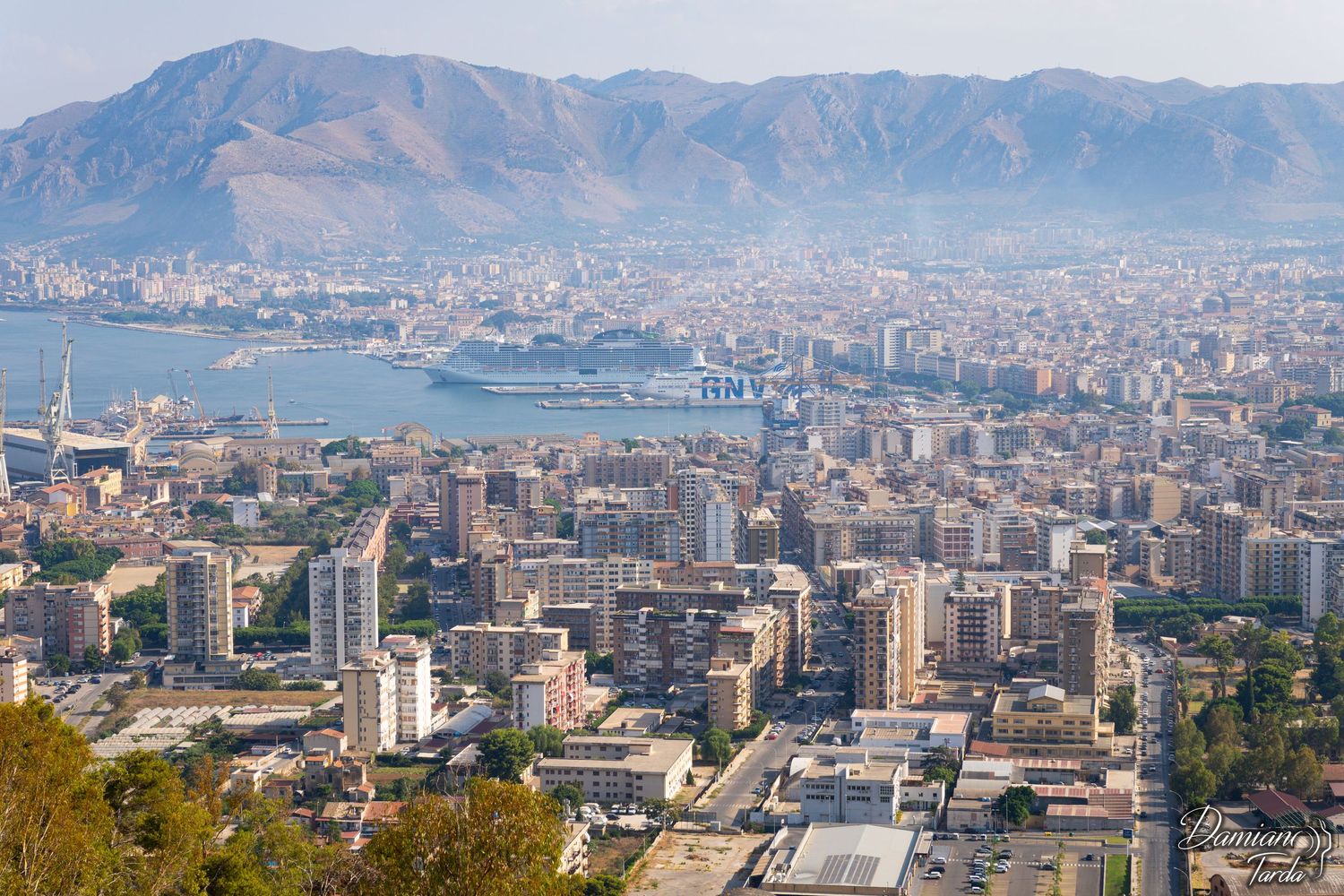 Veduta di Palermo da monte Pellegrino