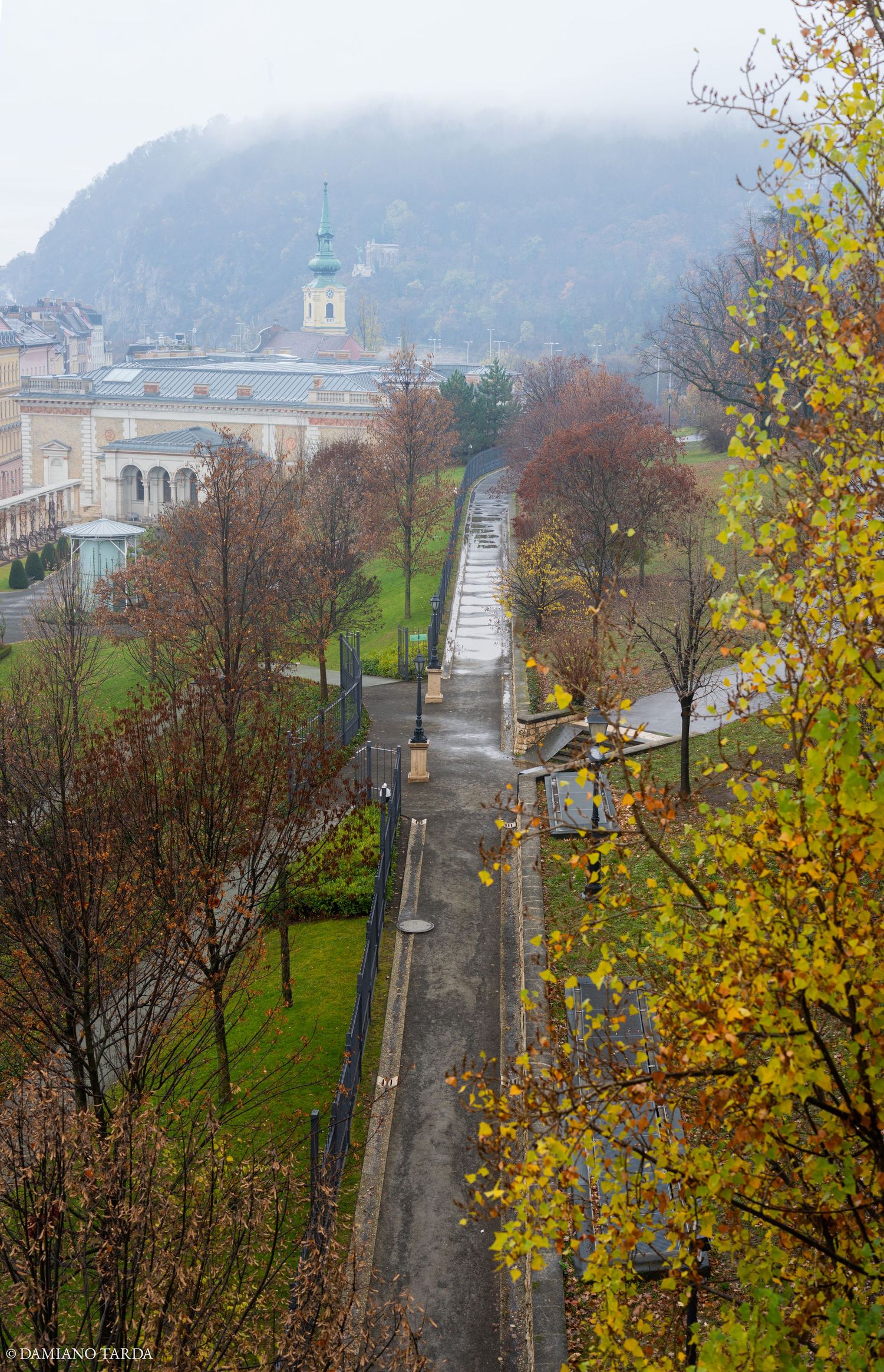 foto paesaggistica di Budapest, nei pressi del castello di Buda. Ungheria, Hungary