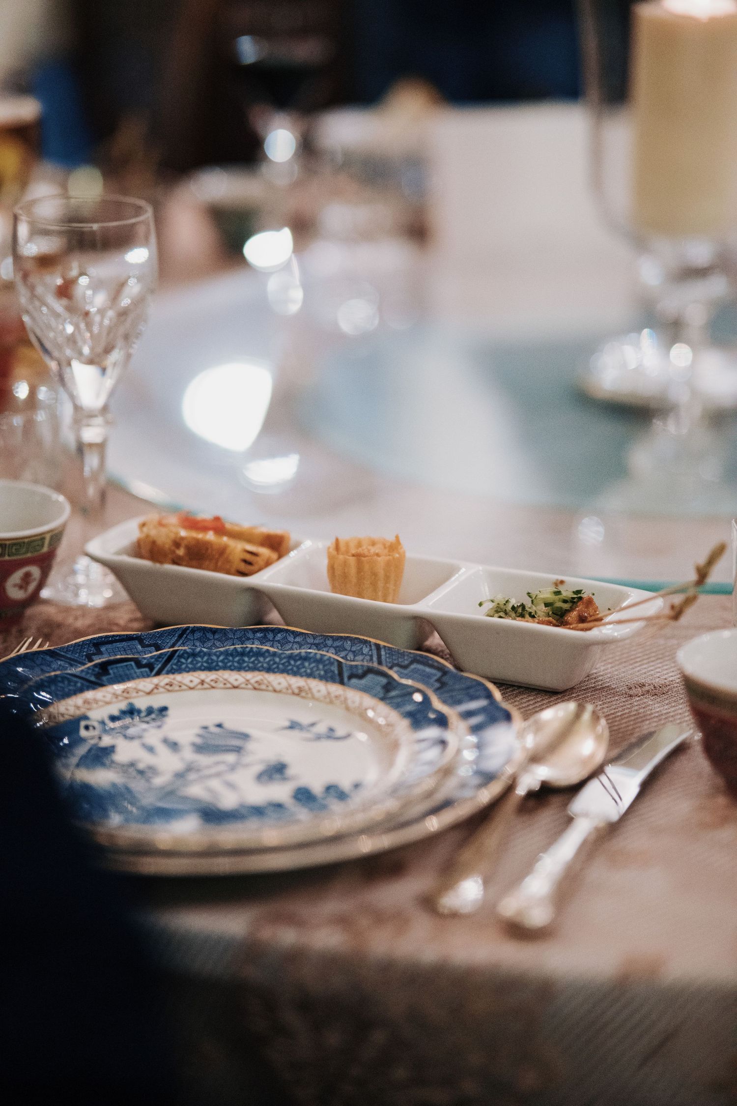 Fine dining Peranakan cuisine served at a Kebaya Dining Room, Seven Terraces Penang wedding reception