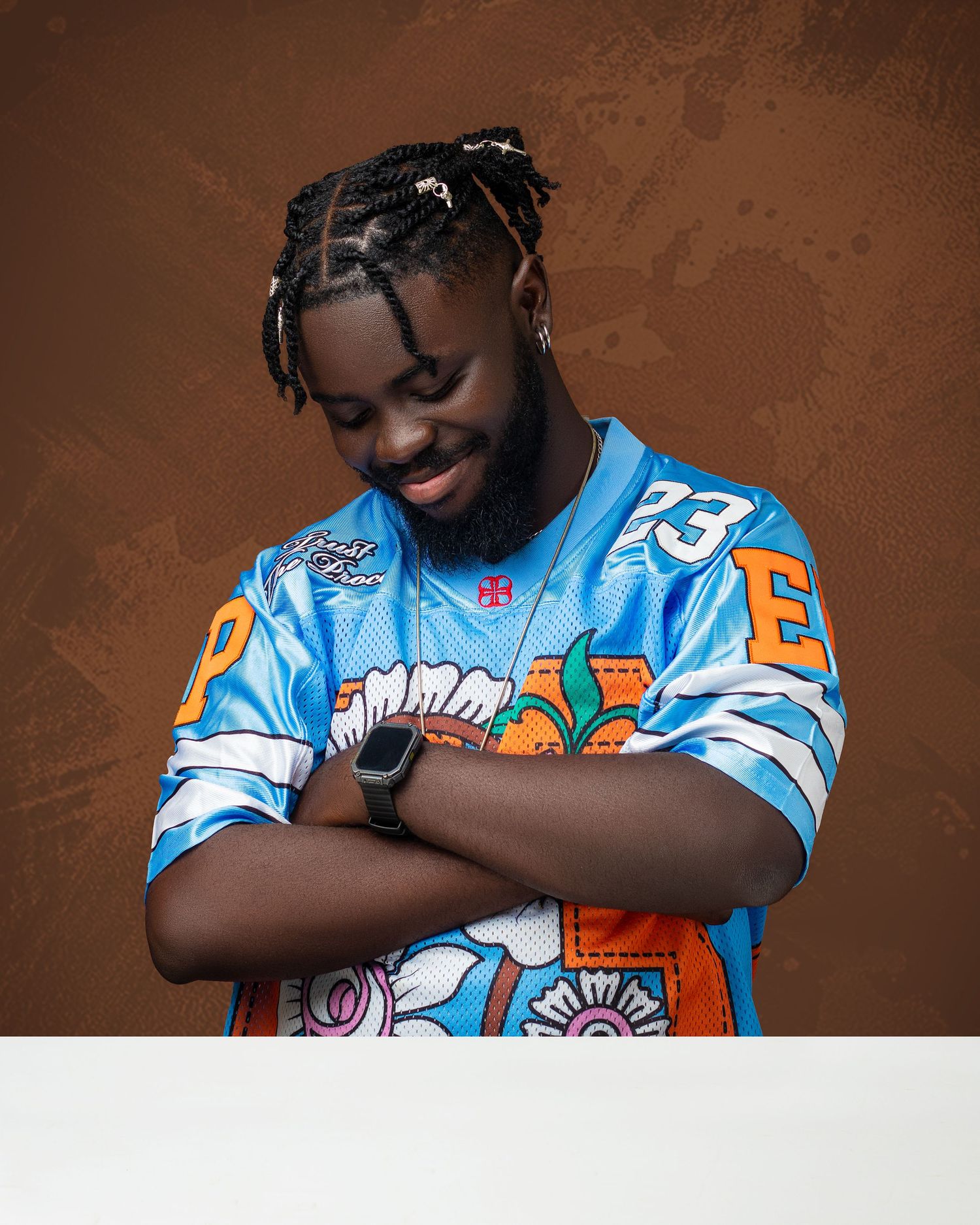 Portrait of a young black creative Nigerian man