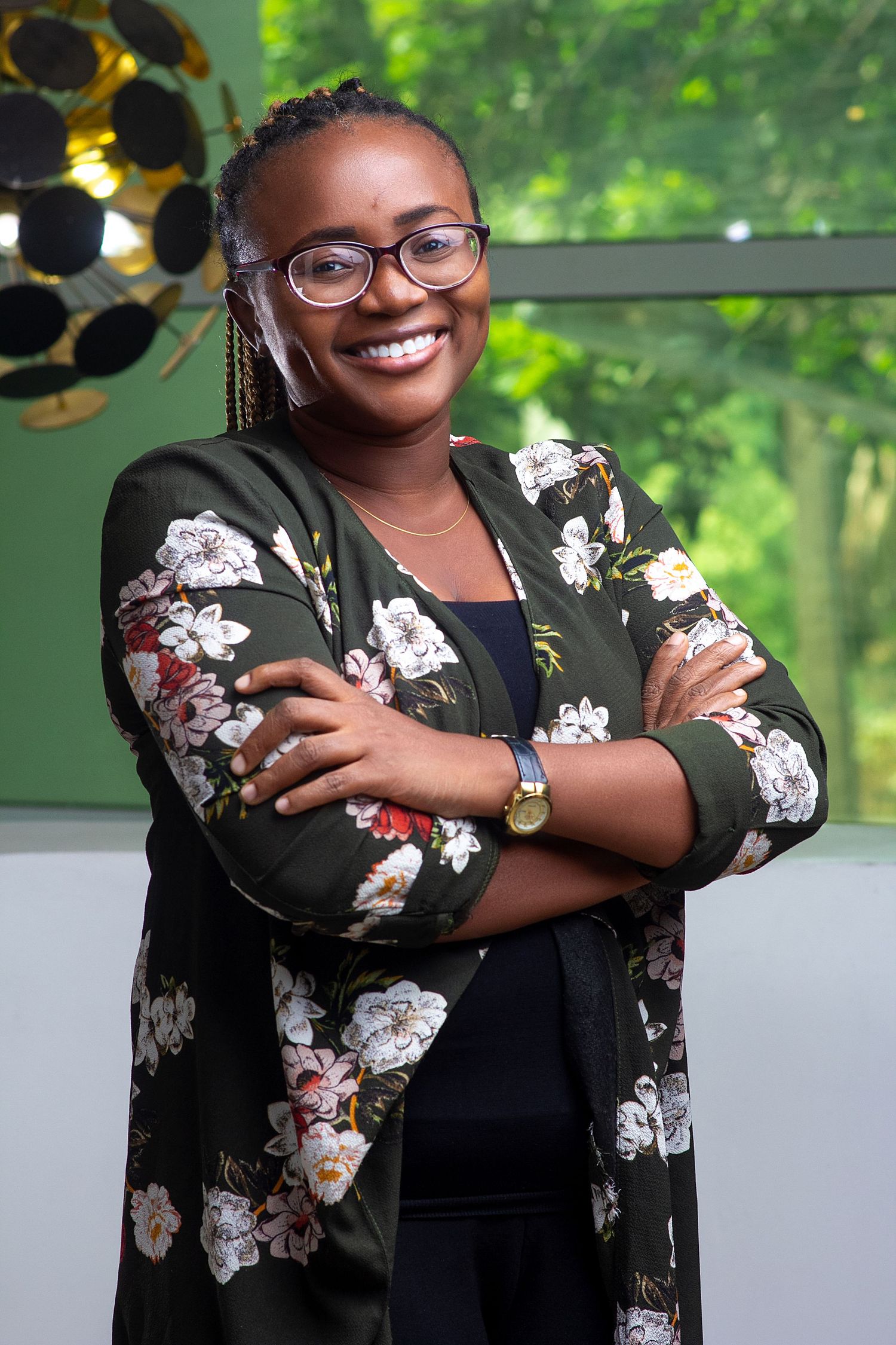 On-site corporate headshot for a staff member of Cellulant