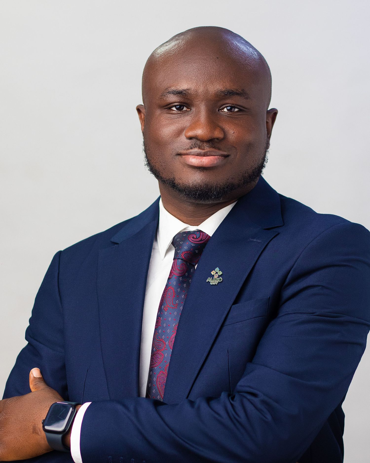 On-site corporate headshot for a staff member of Alaro City