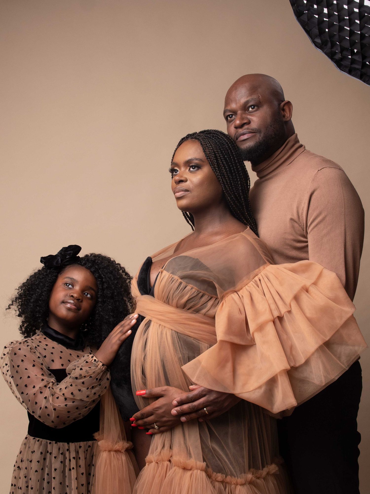 Unretouched image of a family portrait