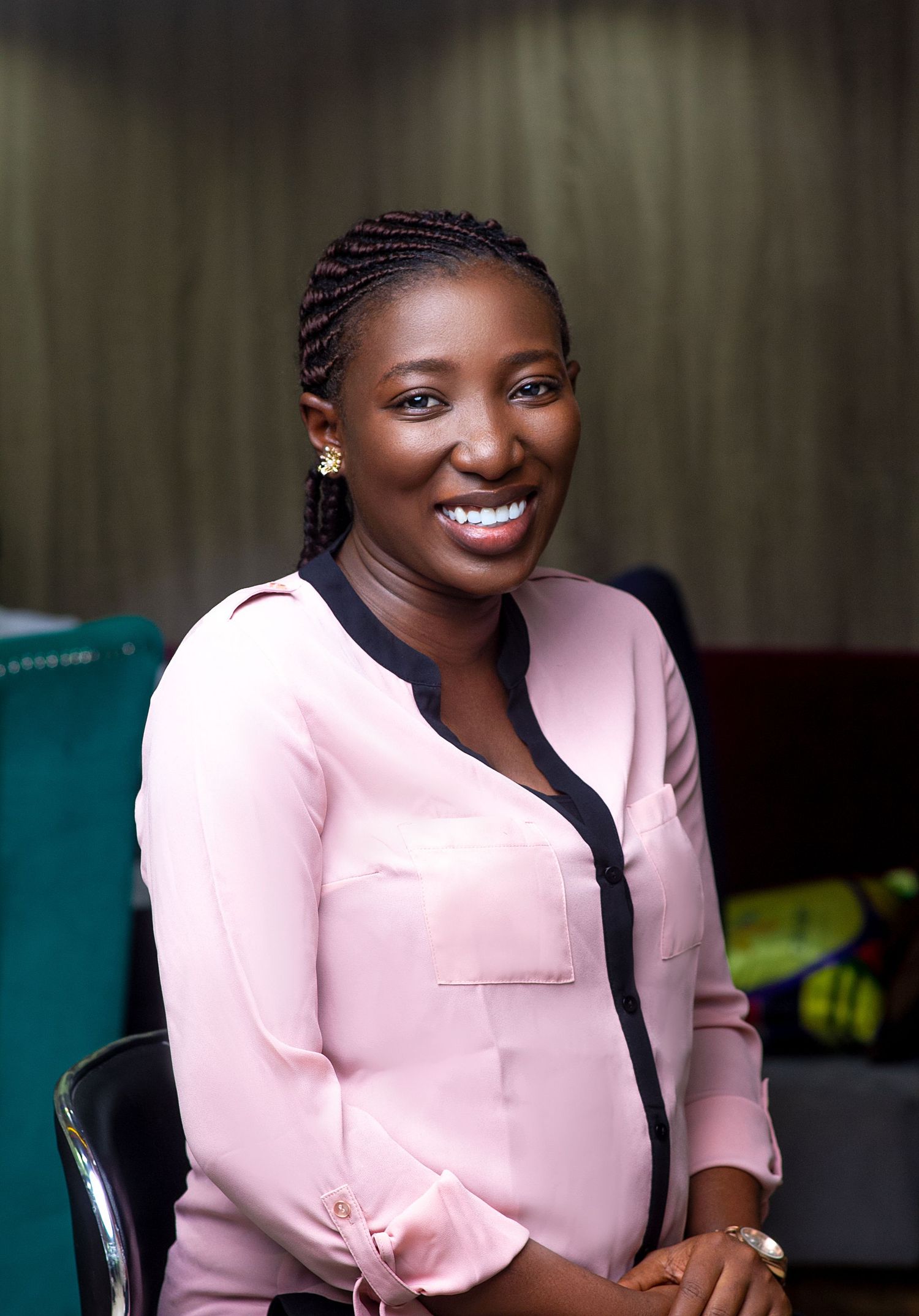 On-site corporate headshot for a staff member of Cellulant