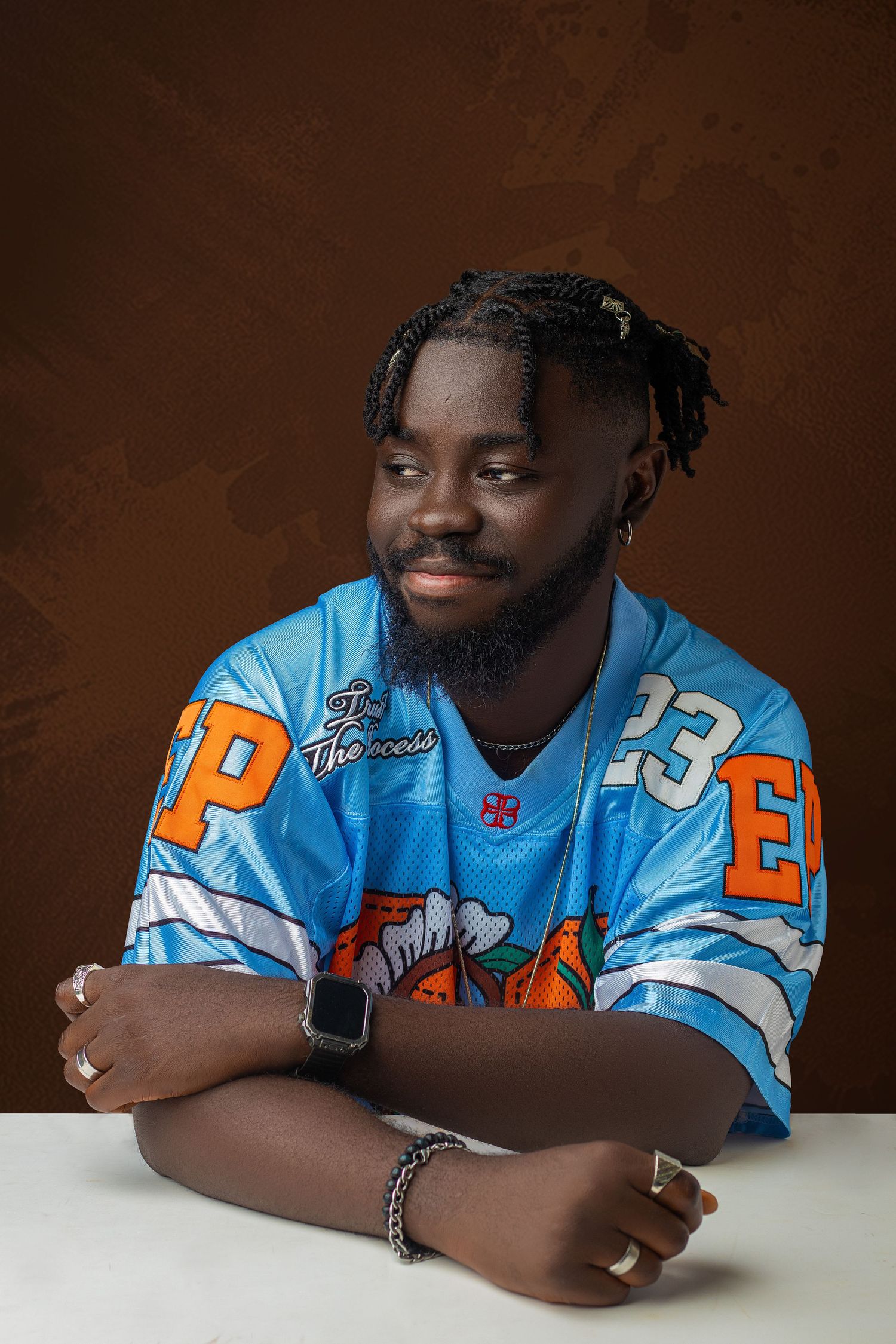 Portrait of a young black creative Nigerian man