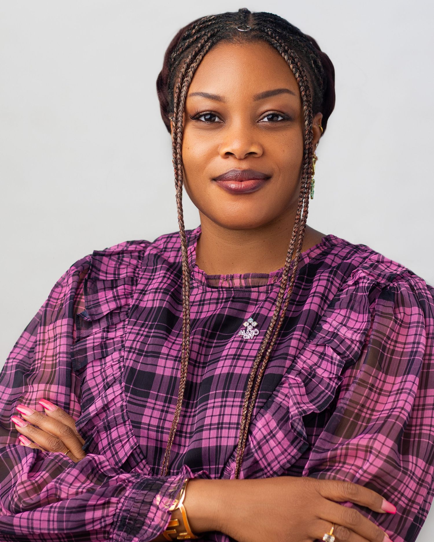On-site corporate headshot for a staff member of Alaro City