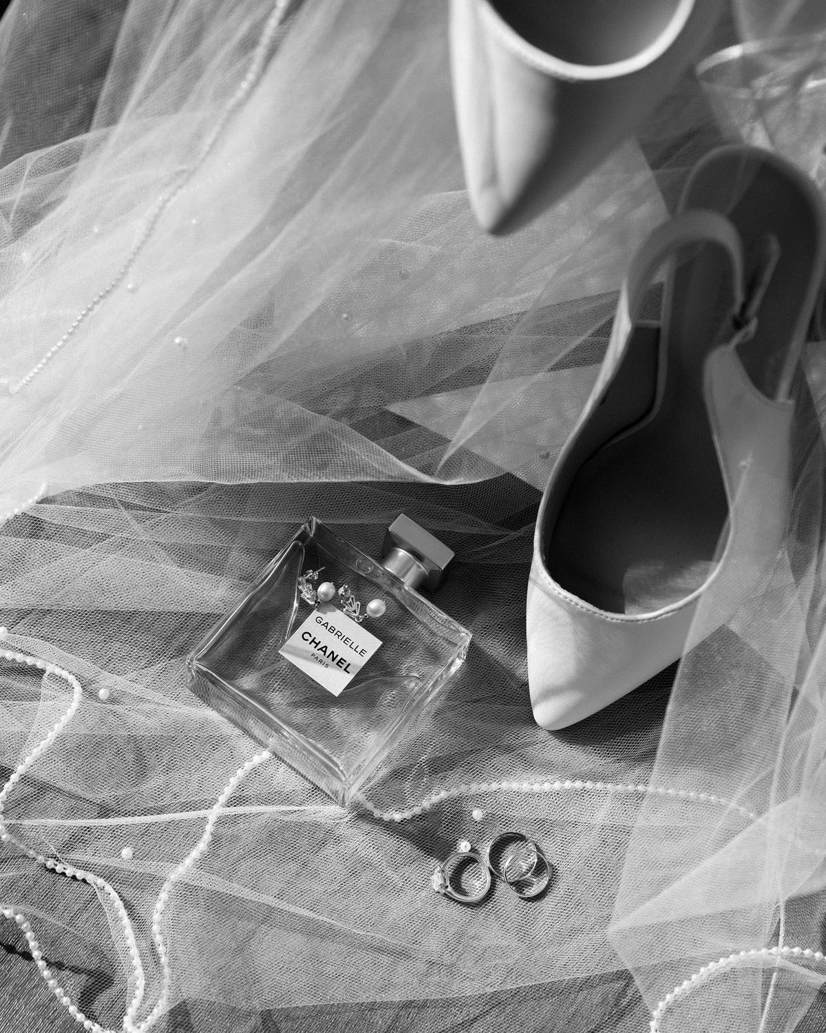 Wedding content creator flat lay with iPhone and accessories used to capture real-time wedding moments