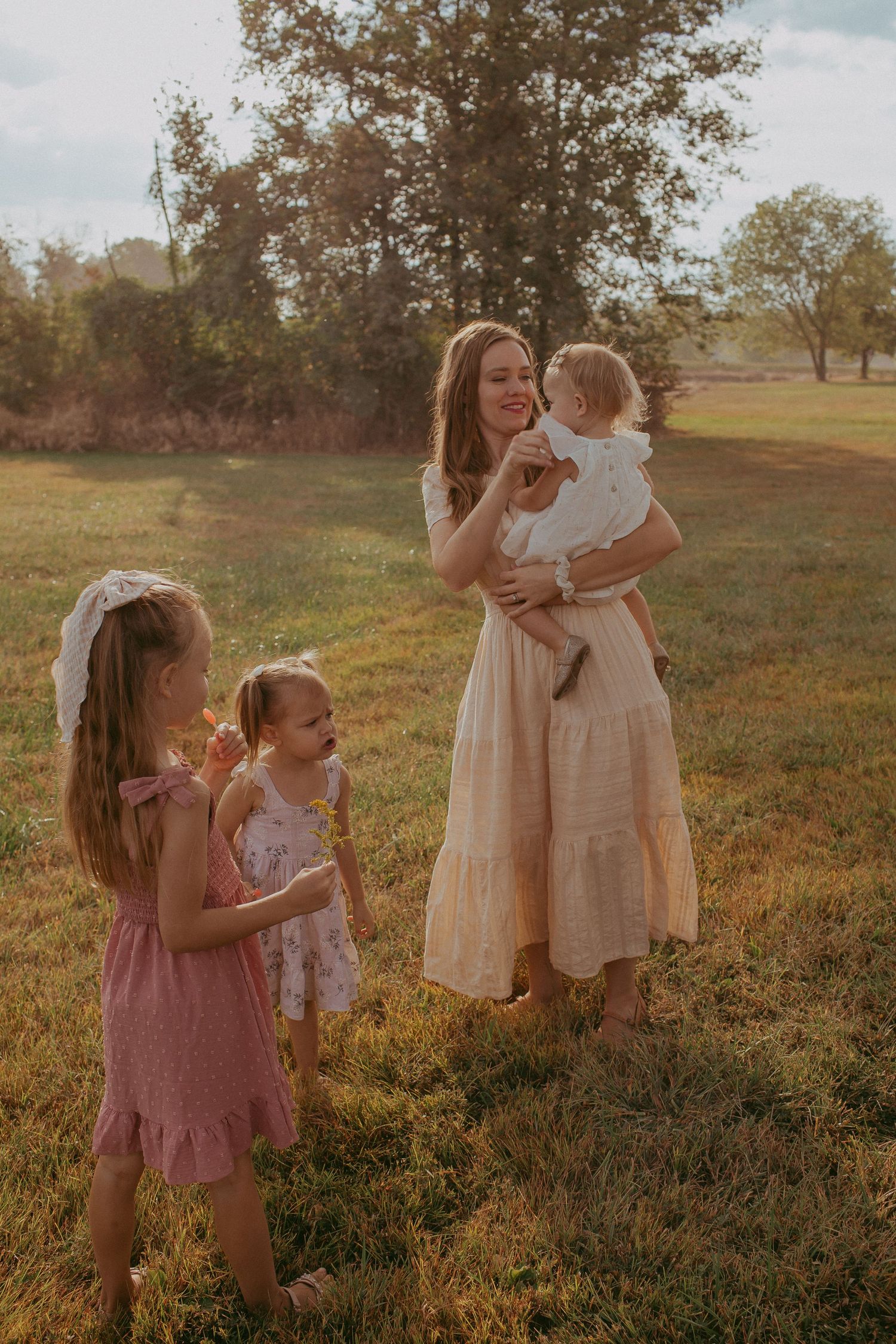Family photos neutral color palette