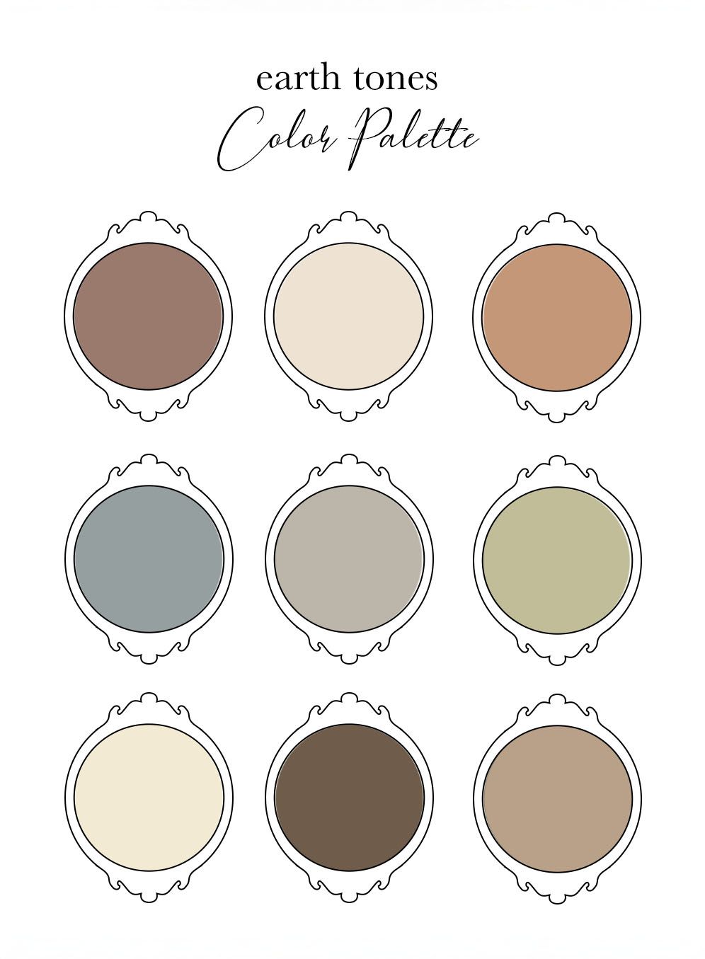 Color pallet for photography session