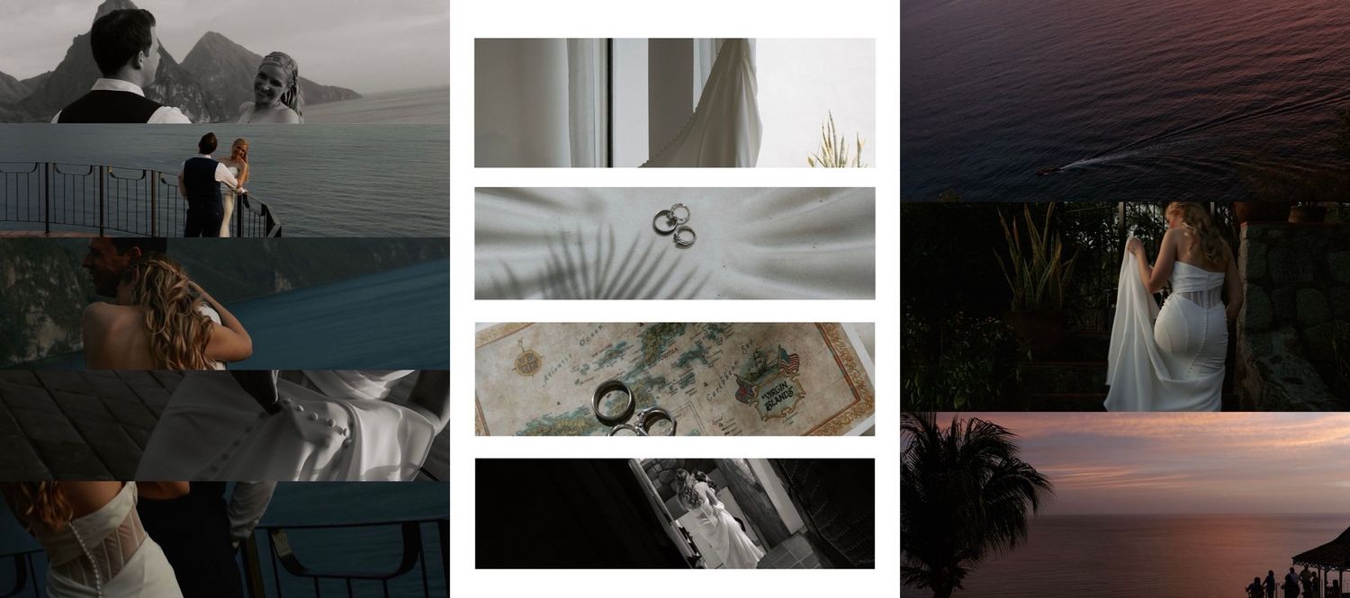 saint lucia destination wedding air bnb villa intimate elopement ceremony and documentary style photography rebekah sage