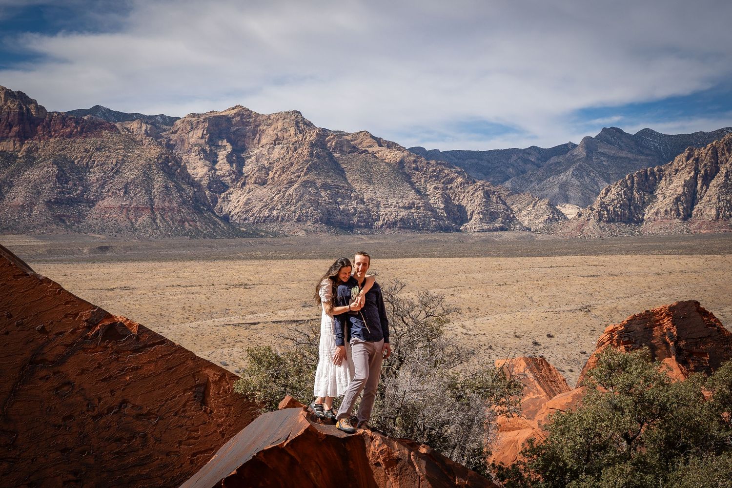 Red Rocks, Nevada, climbing elopement adventure
