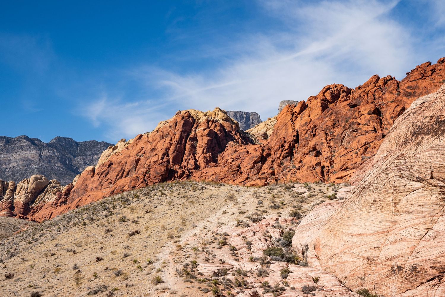 Beautiful scenery in Red Rocks, Nevada.