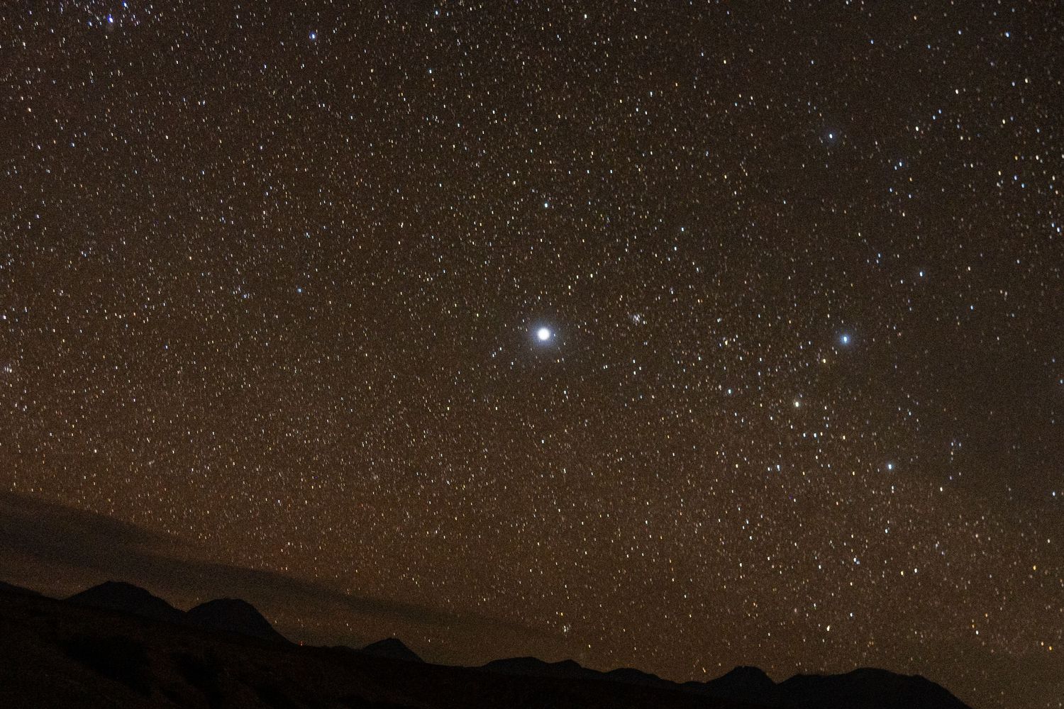 The night stars in San Pedro de Atacama, Chile.