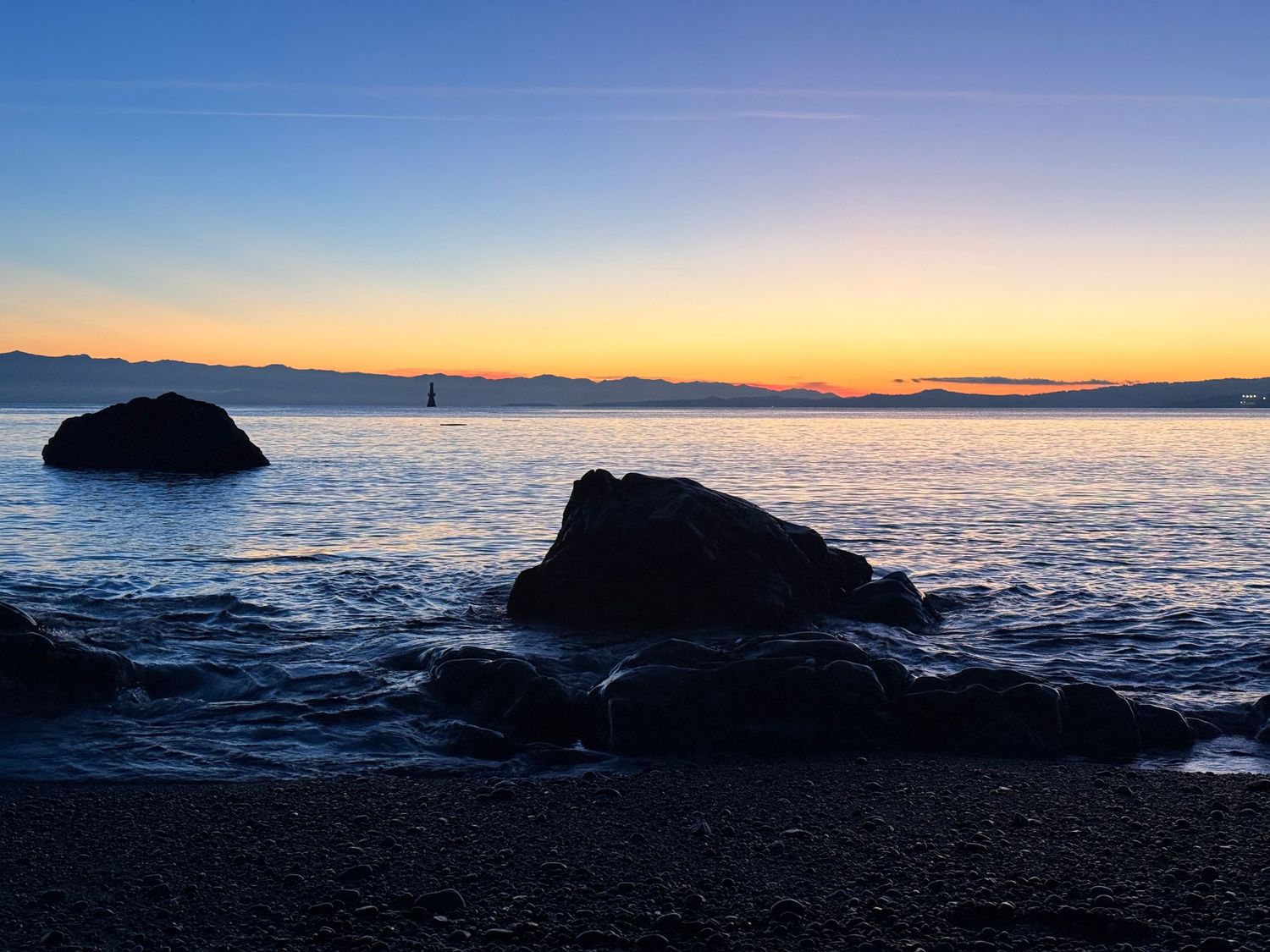 Sunset sea