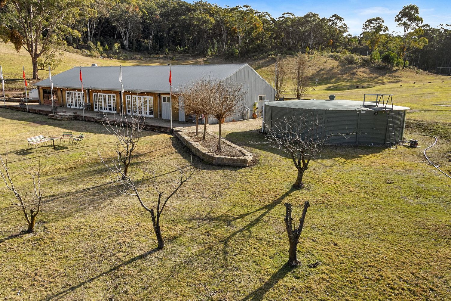 Elevated commercial image of a Cherry Farm.