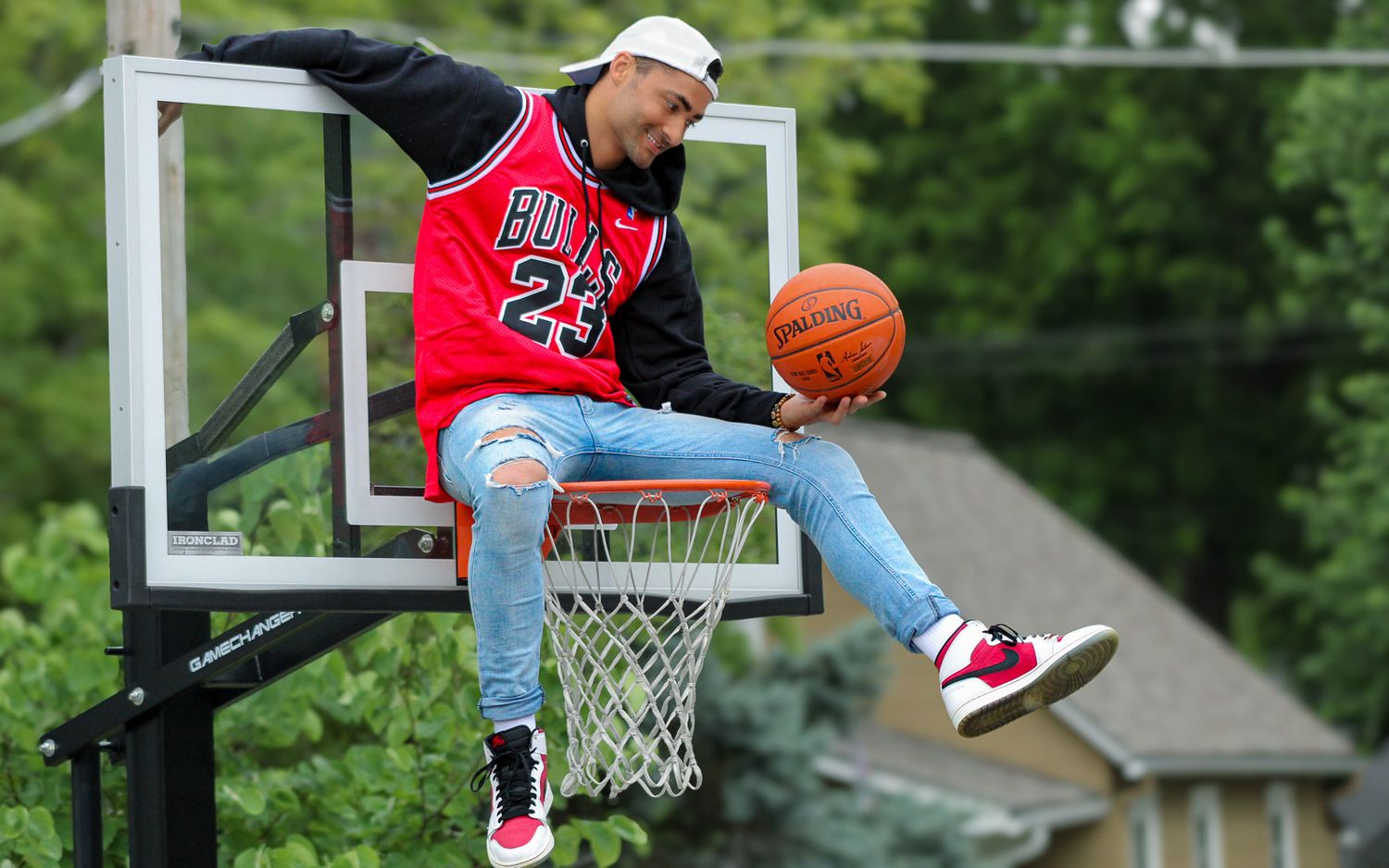 Urban basketball and improvised photography by Audra Dietz.