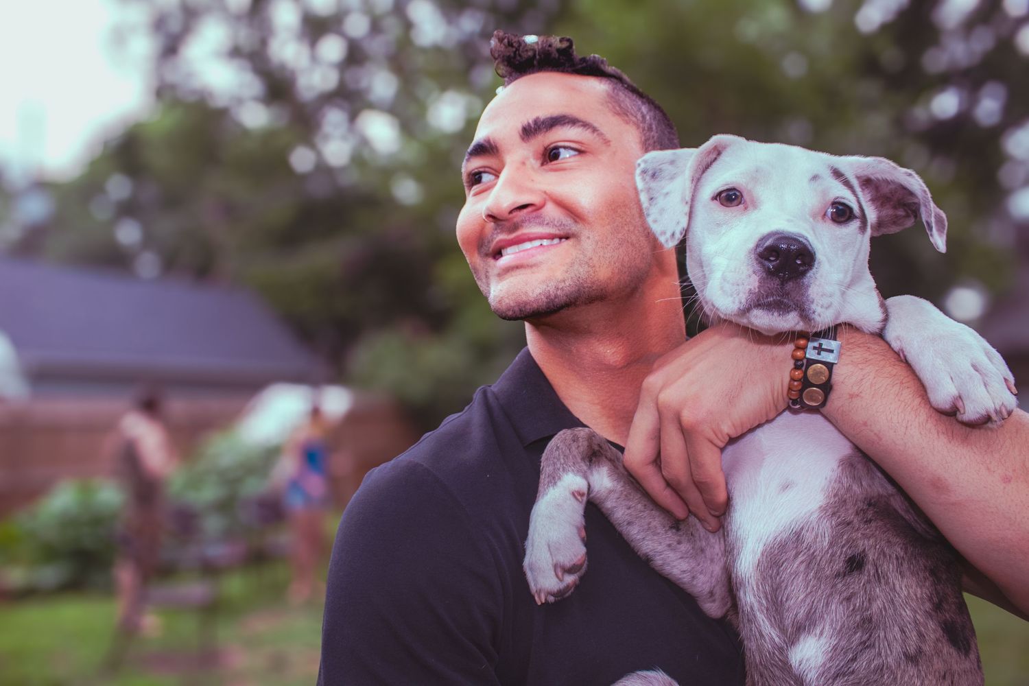 Blaine with pets