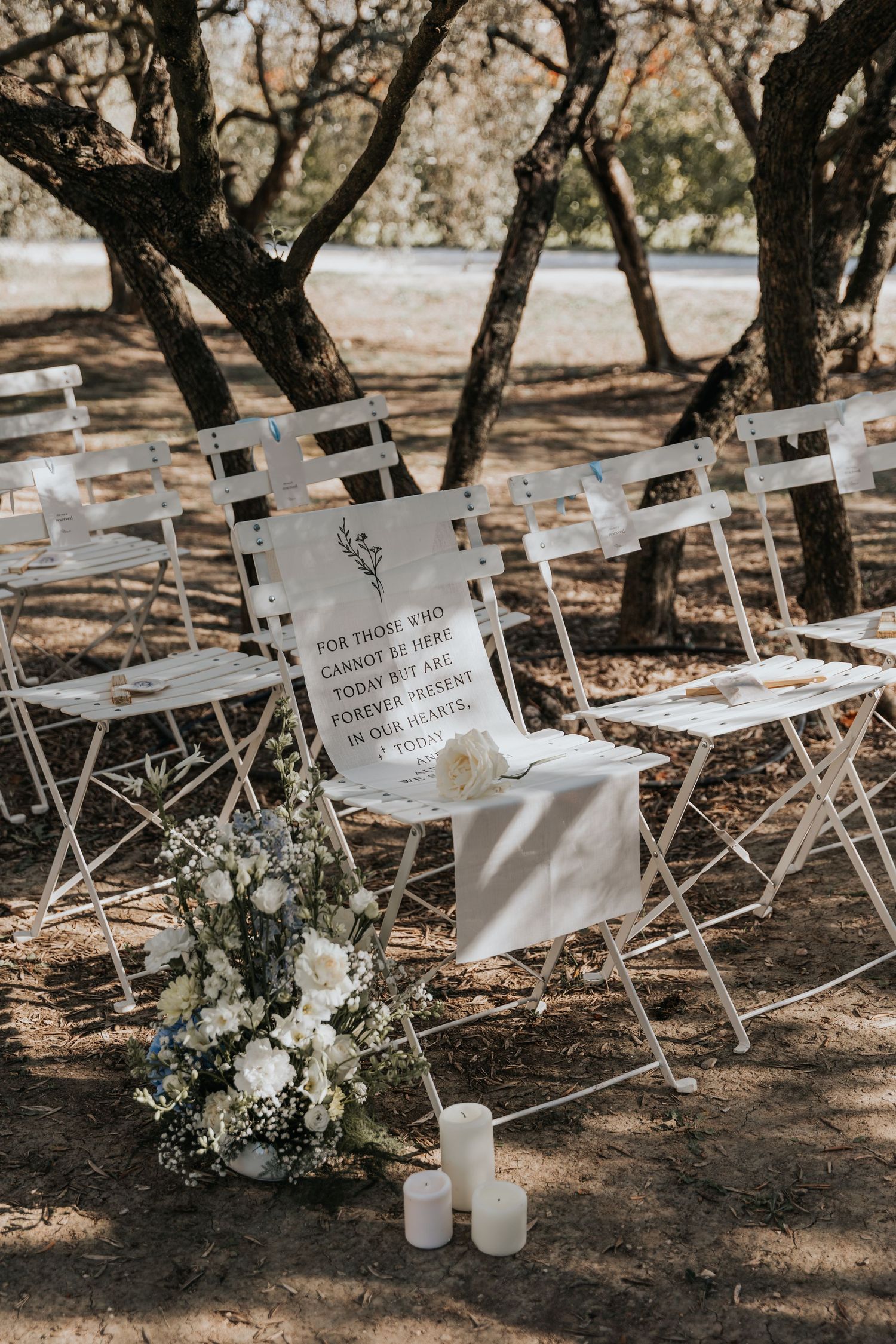 ceremony styling at Le Petit Roulet wedding venue