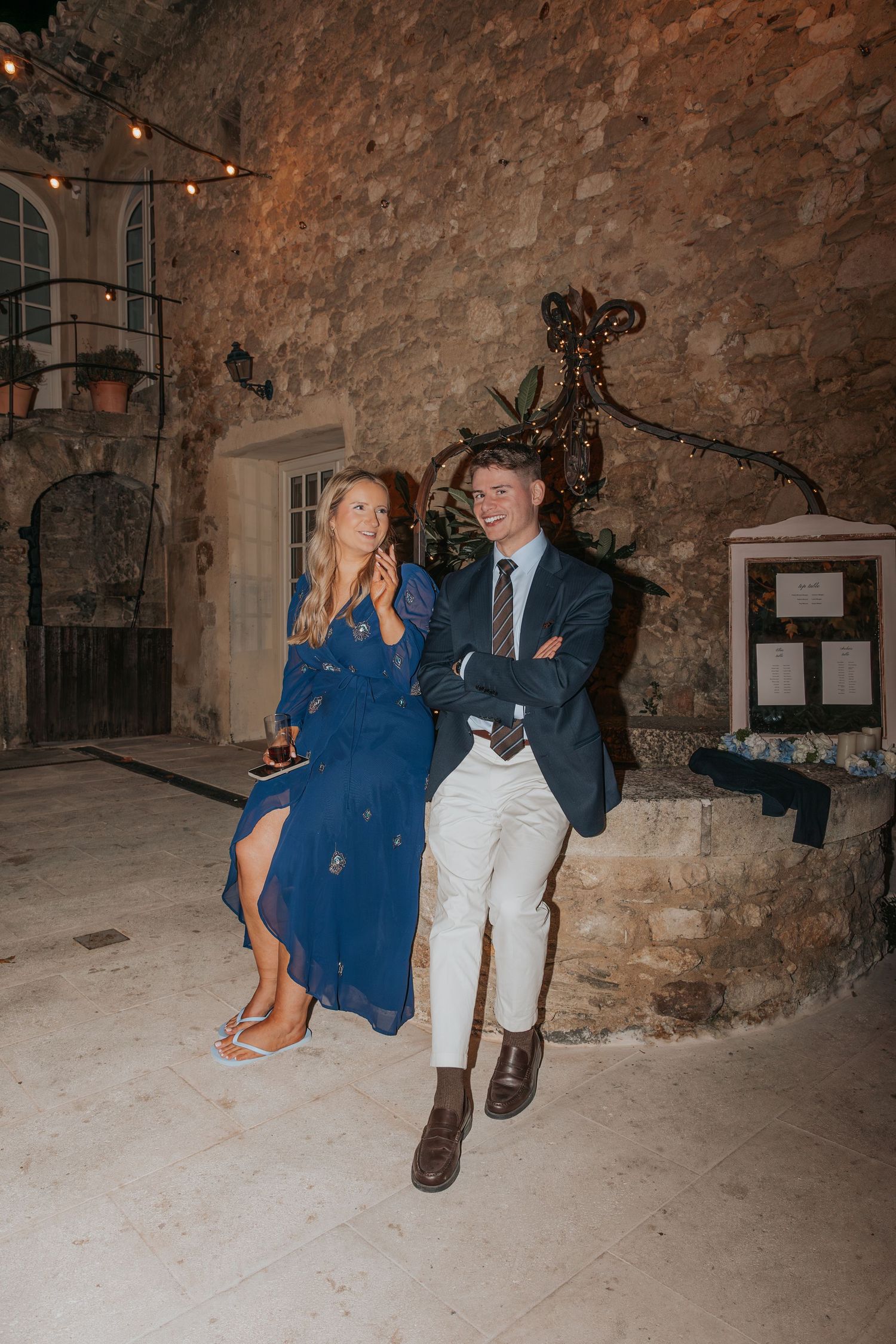 happy guests at Destination wedding in Provence France