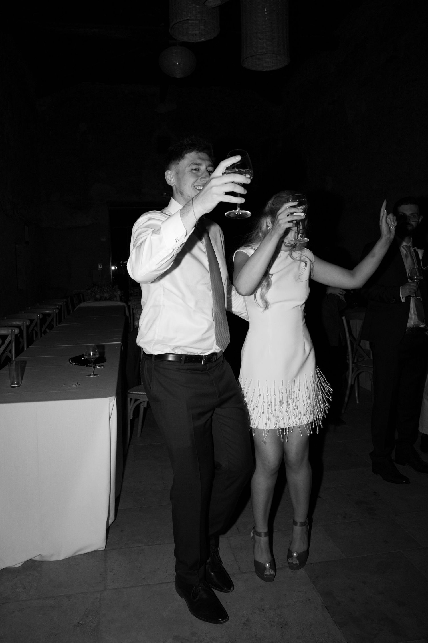 Authentic wedding moment at Le Petit Roulet