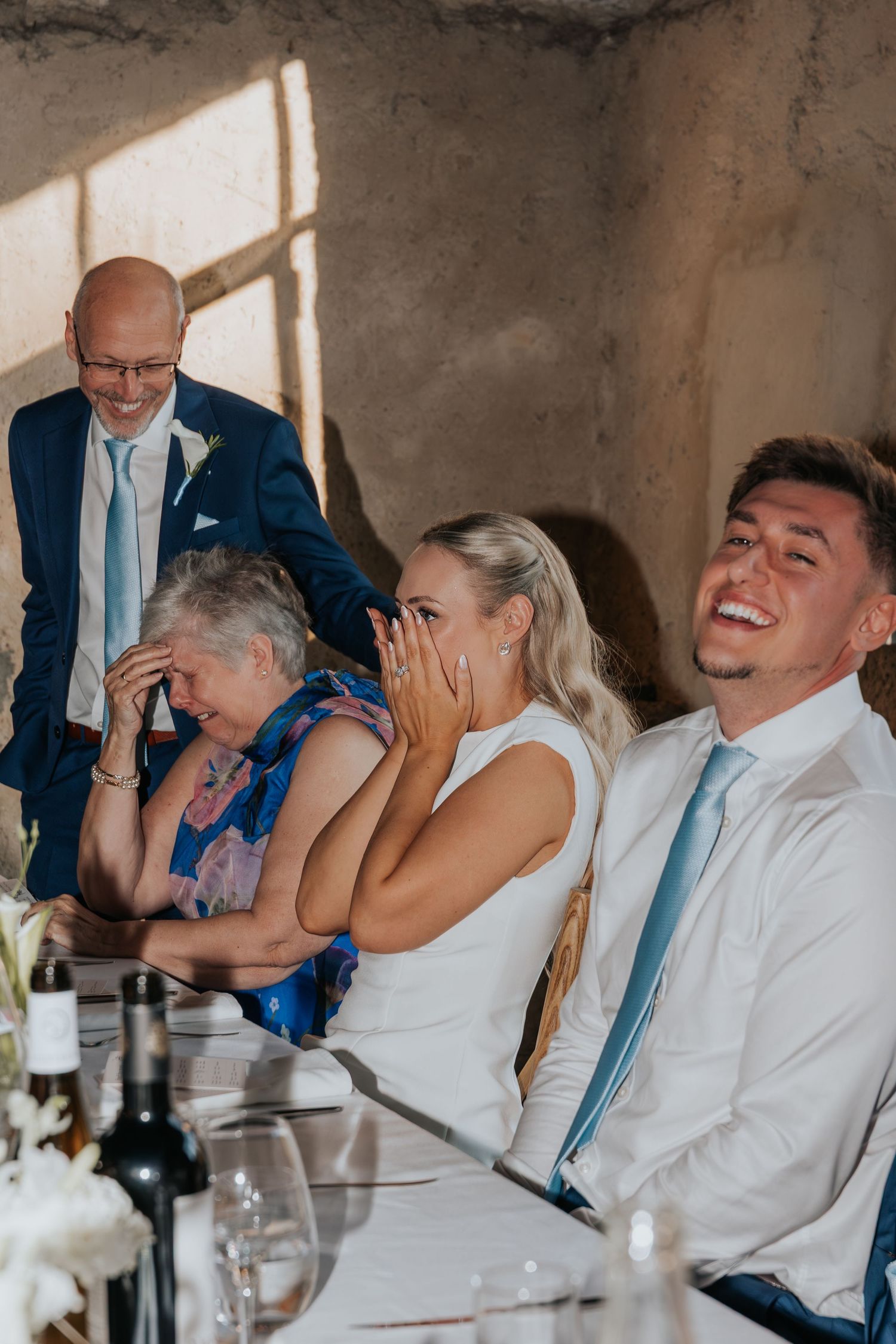 Wedding day emotions in Provence France